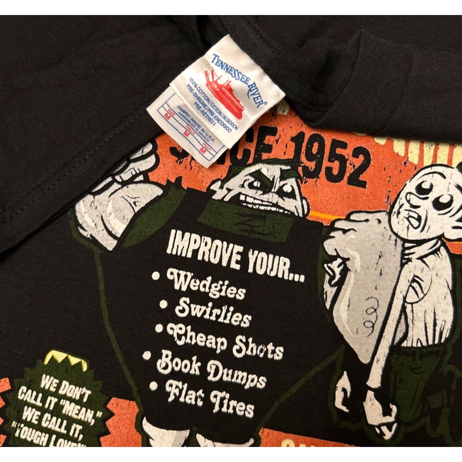 Vintage VINTAGE Bully Training Camp Humor VTG Shirt Mens M Black 90s Y2K Punk Grunge Skater Shirt Mens M Size US M / EU 48-50 / 2 - 2 Thumbnail