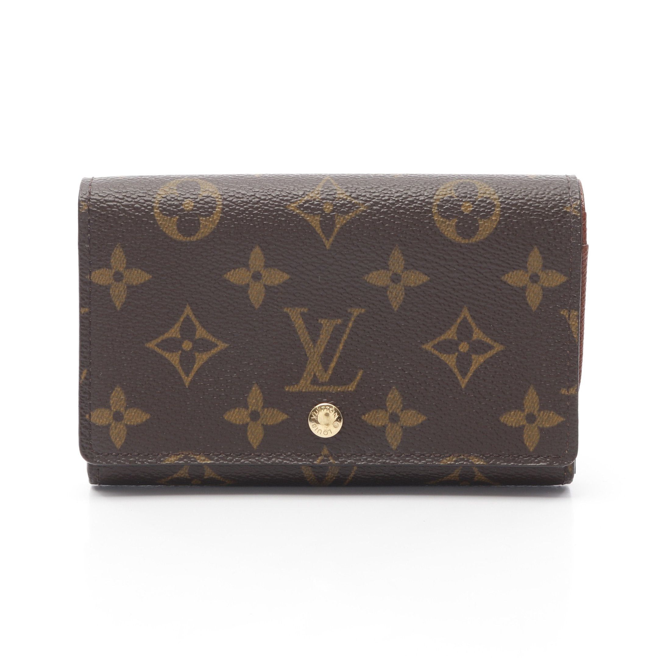 Louis Vuitton Louis Vuitton Porte-Monnaie Bie Tresor Monogram Bi-Fold Wallet Leather Brown Size ONE SIZE - 1 Thumbnail