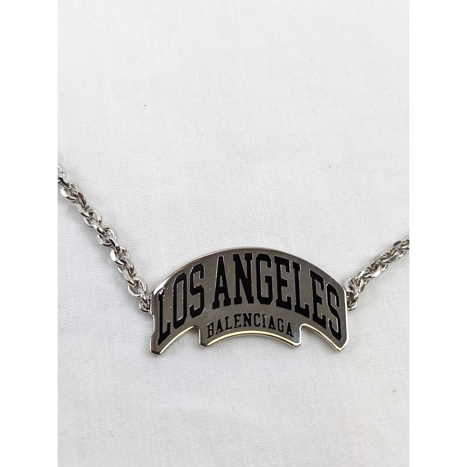 Balenciaga o1rshd1 Q:2 / Size: OS / Los Angeles Necklace in Silver Size ONE SIZE - 3 Thumbnail