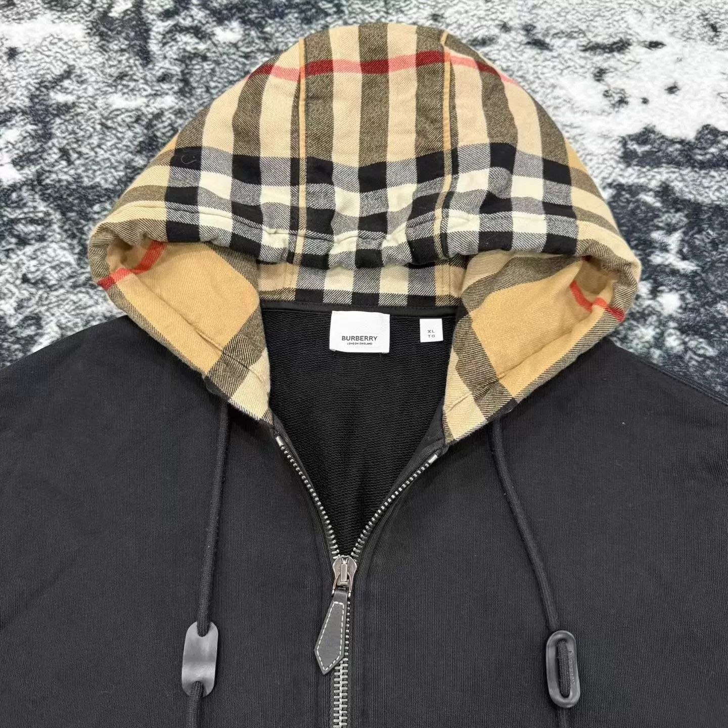 Burberry Burberry FW22 Check Hooded Zip LS Jacket XL Size XL / US 12-14 / IT 48-50 - 3 Thumbnail