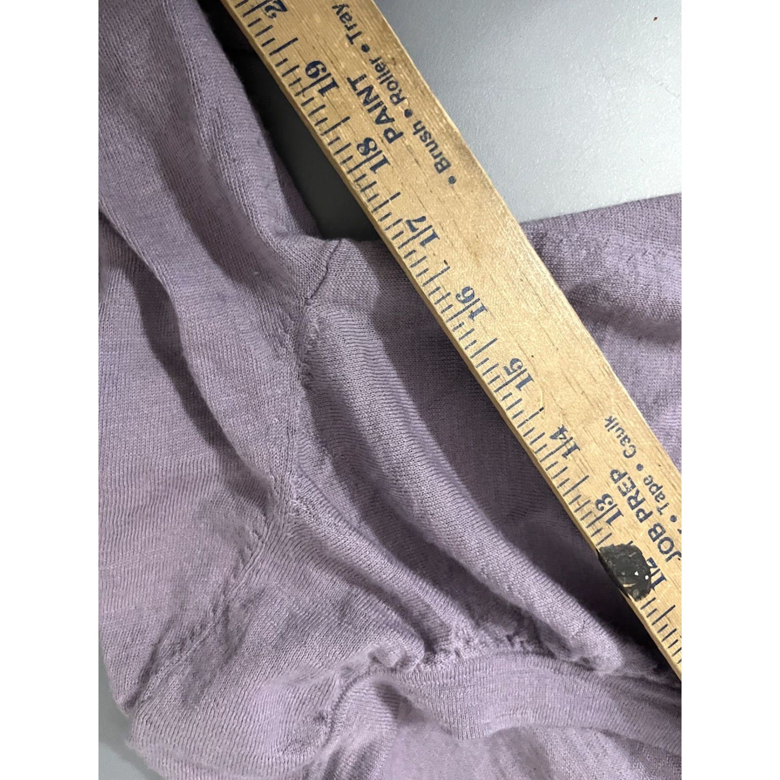 Loft LOFT Cardigan Sweater Women's Petite Purple 100% Cotton Long Sleeve Open Breathable Open Front Buttons Regular Size PM Dresses & Accessories? Size M / US 6-8 / IT 42-44 - 5 Thumbnail