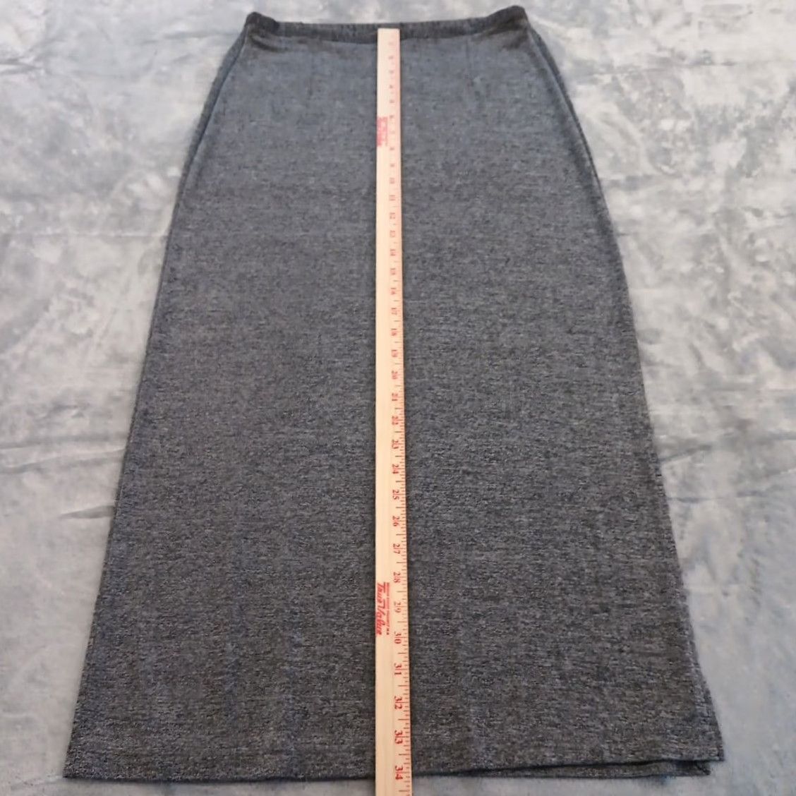 Willi Smith Willi Smith Skirt Long Maxi Gray Pull On Slit Side Elastic Waist Made In USA Women Large L Vintage: No Size 36" / US 14 / IT 50 - 3 Thumbnail