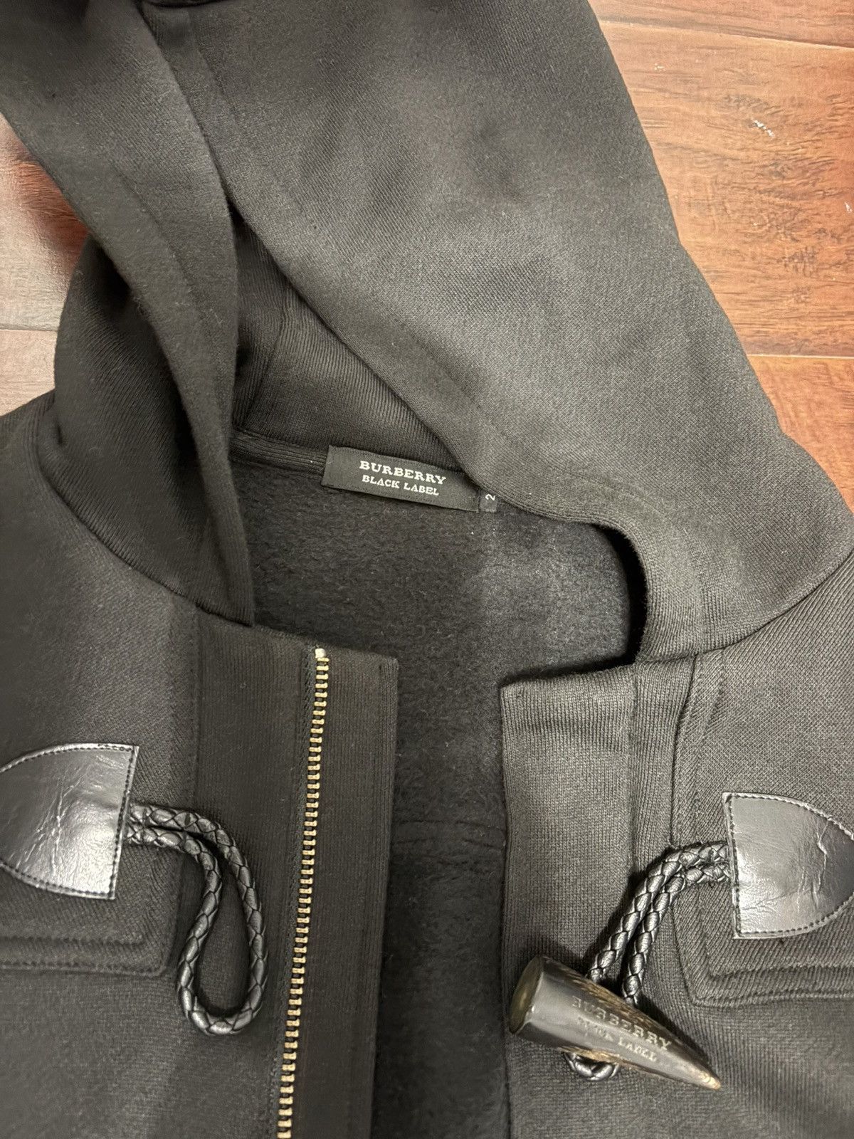 Burberry Burberry Black Label Duffle Toggle Zip-Up Hoodie Black Size US S / EU 44-46 / 1 - 2 Thumbnail