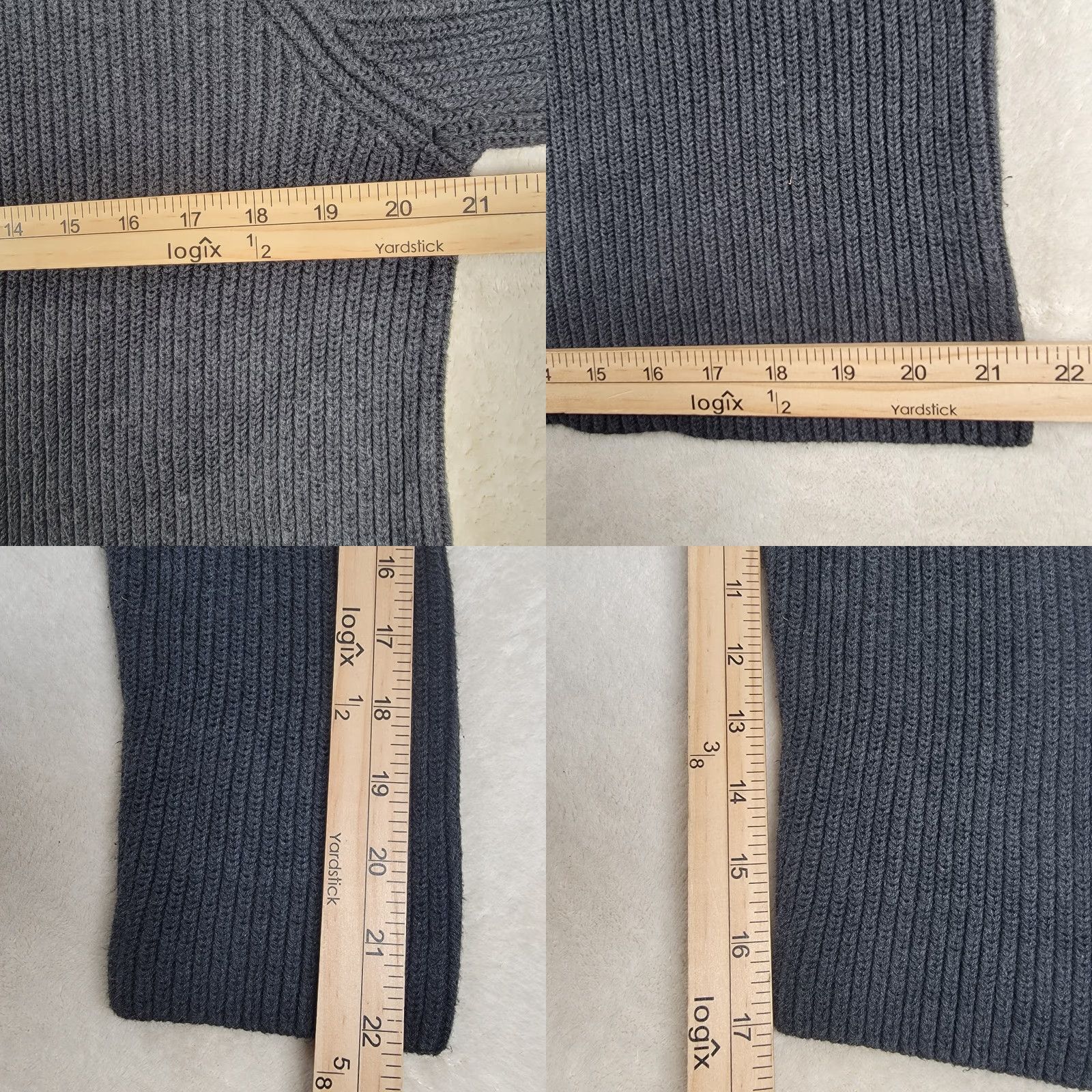 Ralph Lauren Lauren Ralph Lauren Women’s Blue Gray Snowflake Buttons Mock Neck Sweater Size S / US 4 / IT 40 - 8 Thumbnail