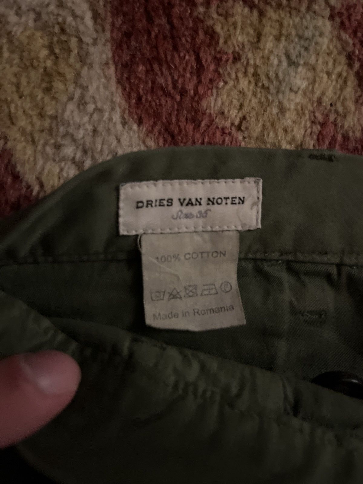 Dries Van Noten Dries Van Noten Olive Green Bondage Pants Size US 32 / EU 48 - 2 Thumbnail