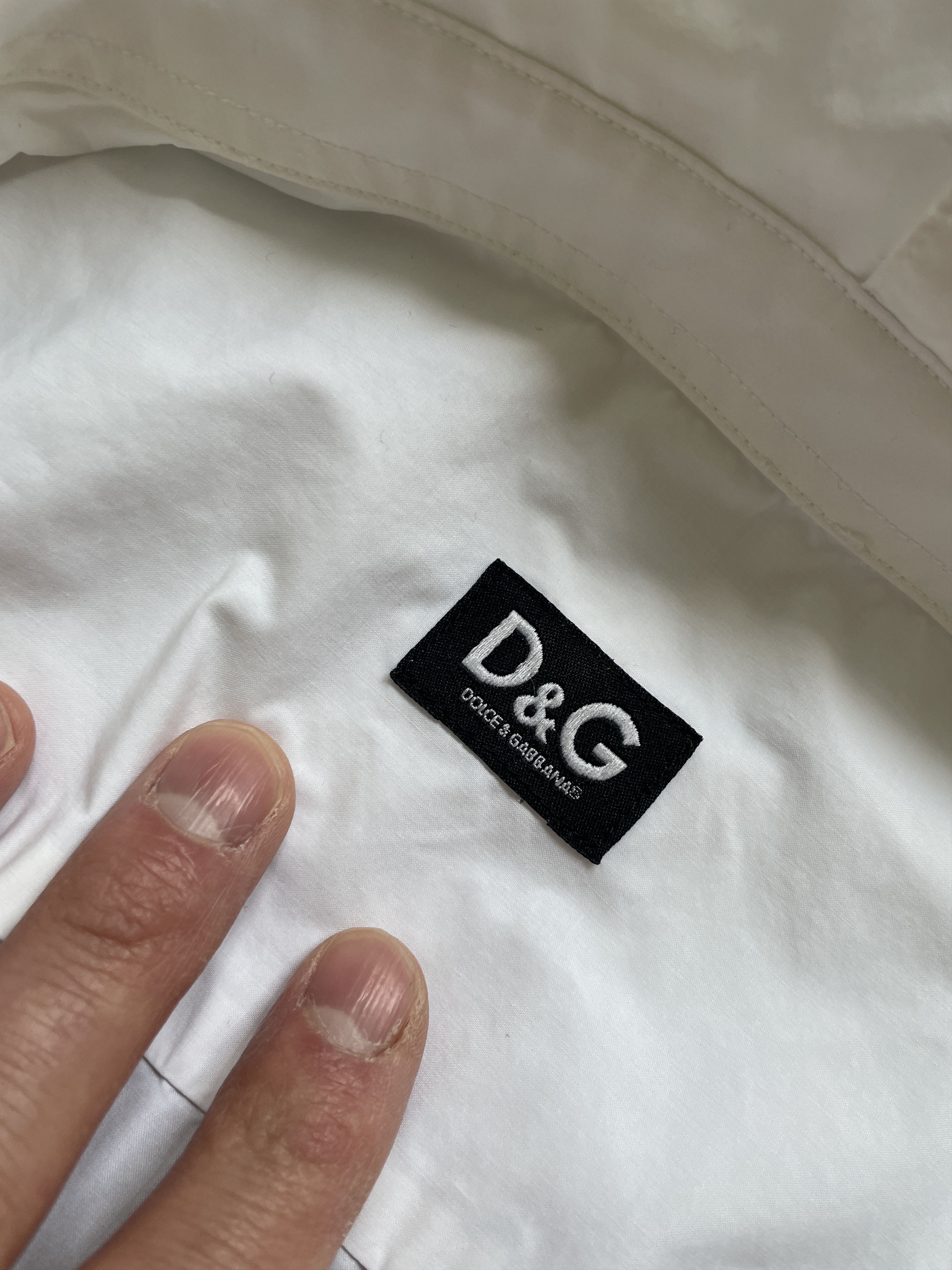Dolce & Gabbana Y2K WHITE DOUBLE BUTTON COLLAR CUFFS RUNAWAY D&G SHIRT Size US M / EU 48-50 / 2 - 10 Thumbnail