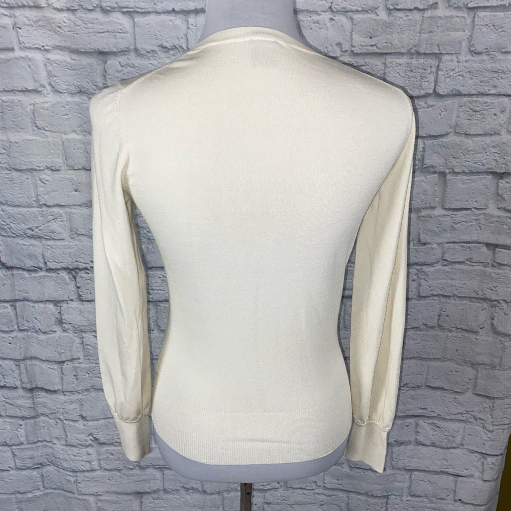 Gap GAP women M Crewneck Longsleeve classic sweater off white Size M / US 6-8 / IT 42-44 - 6 Thumbnail