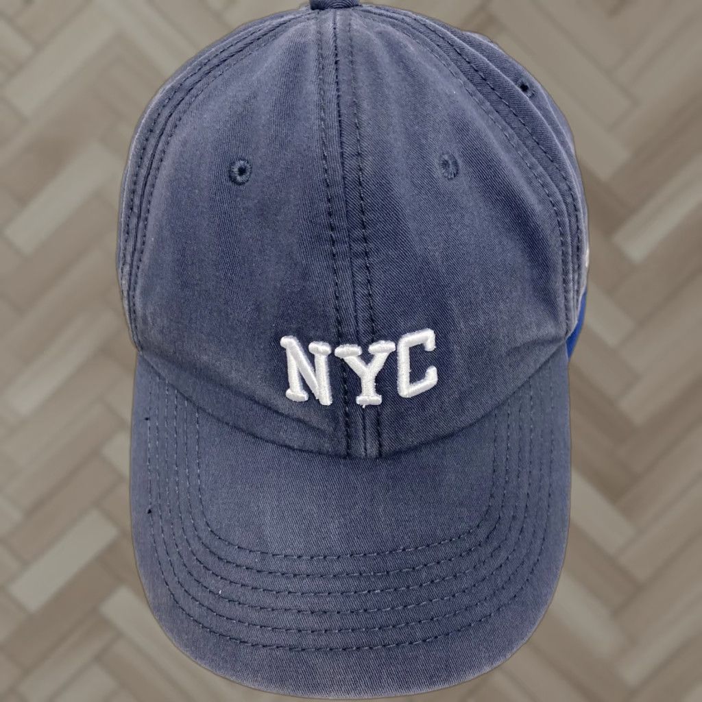 Vintage VINTAGE NYC 1987 Baseball Cap / Hat Men One Size Blue 427 Cap Baseball Mens NYC 1987 Size ONE SIZE - 1 Thumbnail