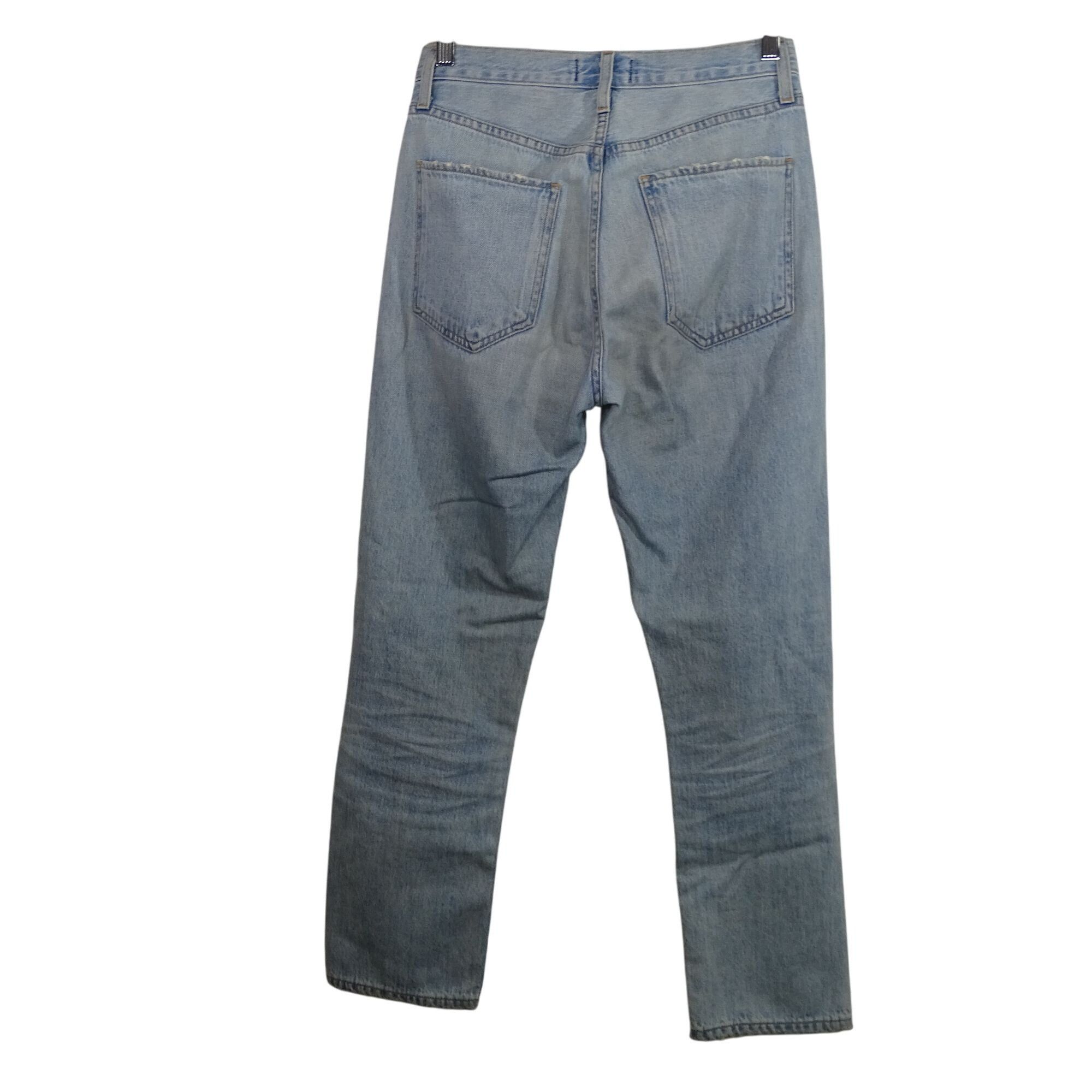 Agolde Agolde Riley High Rise Slim Straight Ripped Jeans Size 25 Li Size 25" / US 0 / IT 36 - 3 Thumbnail