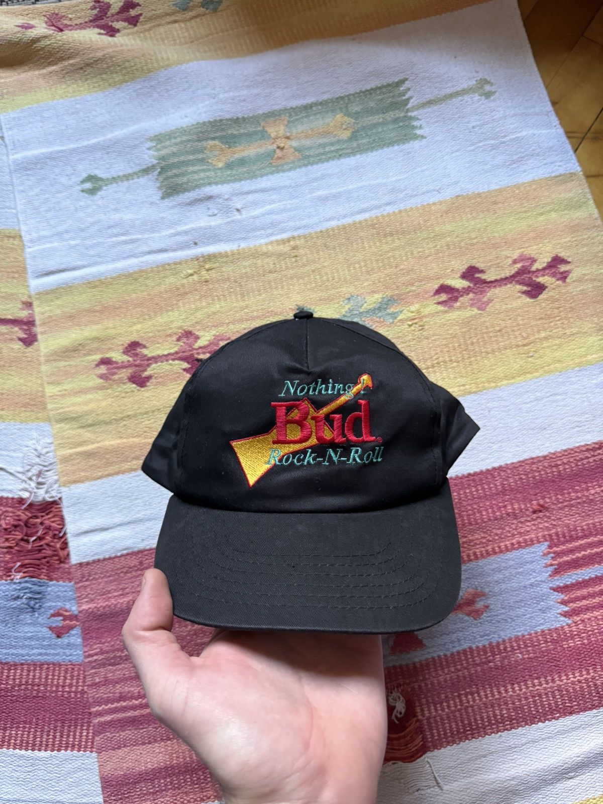 Band Tees Vintage 90’s Bud Budweiser Rock N’ Roll Hat Size ONE SIZE - 2 Thumbnail