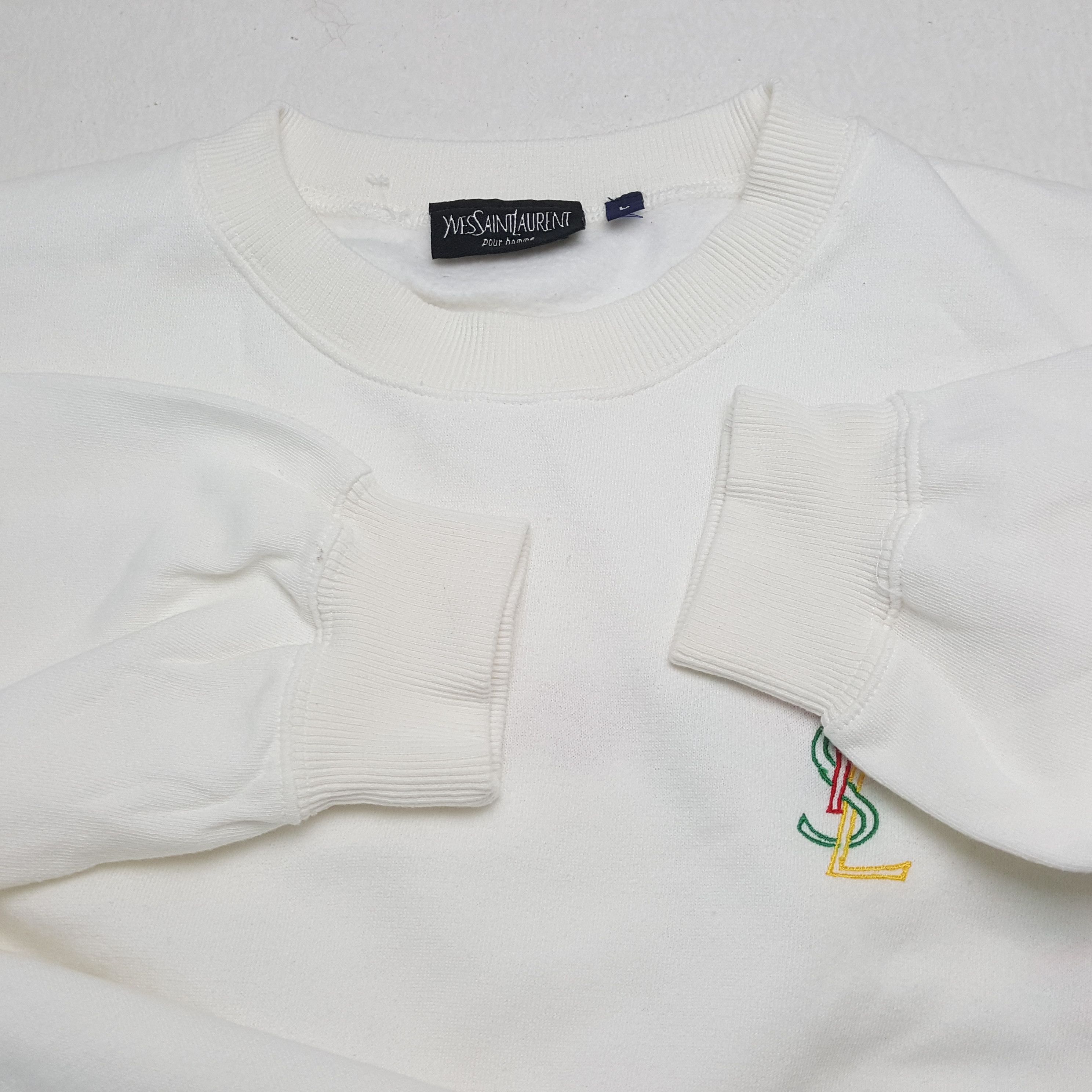 Vintage × Yves Saint Laurent Vintage YVES SAINT LAURENT Italian Fashion Brand Sweatshirt Size US L / EU 52-54 / 3 - 9 Thumbnail