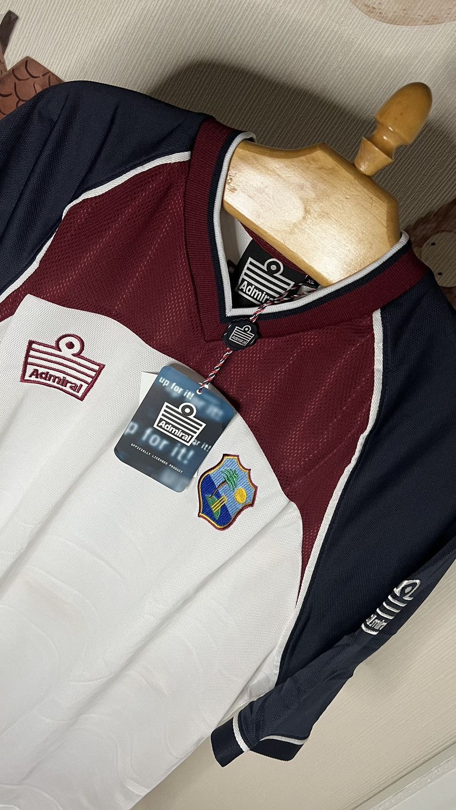 Vintage NWT‼️West Indies cricket vintage admiral jersey Size US XL / EU 56 / 4 - 2 Thumbnail