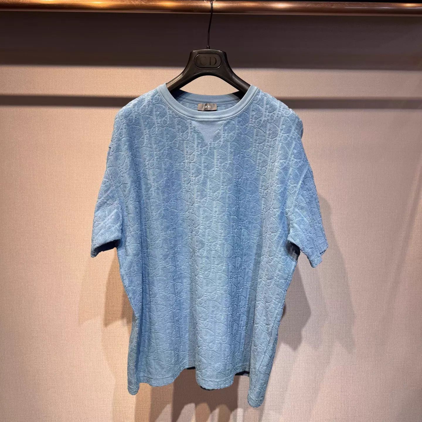Dior Dior Oblique Blue Print T-shirt XL Size US XL / EU 56 / 4 - 1 Thumbnail