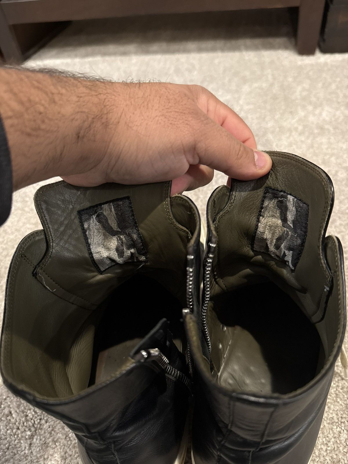 Rick Owens Rick Owens Ramones High Top Calfskin Sneaker FW19 Size US 10 / EU 43 - 6 Thumbnail