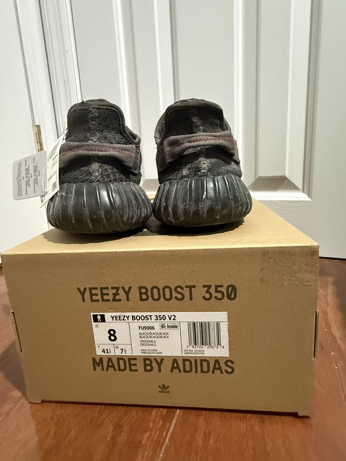 Yeezy Adidas Yeezy Boost 350 V2 "Black Non-Reflective" (FU9006) Size US 8 / EU 41 - 6 Thumbnail