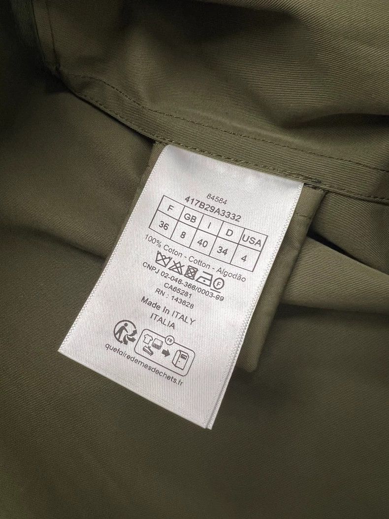 Dior Dior Army green workwear style short-sleeved shirt Size XS / US 0-2 / IT 36-38 - 4 Thumbnail