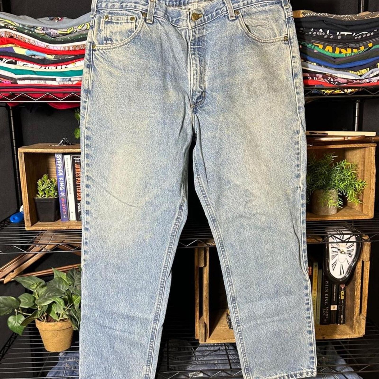 Carhartt Vintage Carhartt Blue Jeans Mens 40x30 Light Skater Pants Size US 40 / EU 56 - 2 Thumbnail