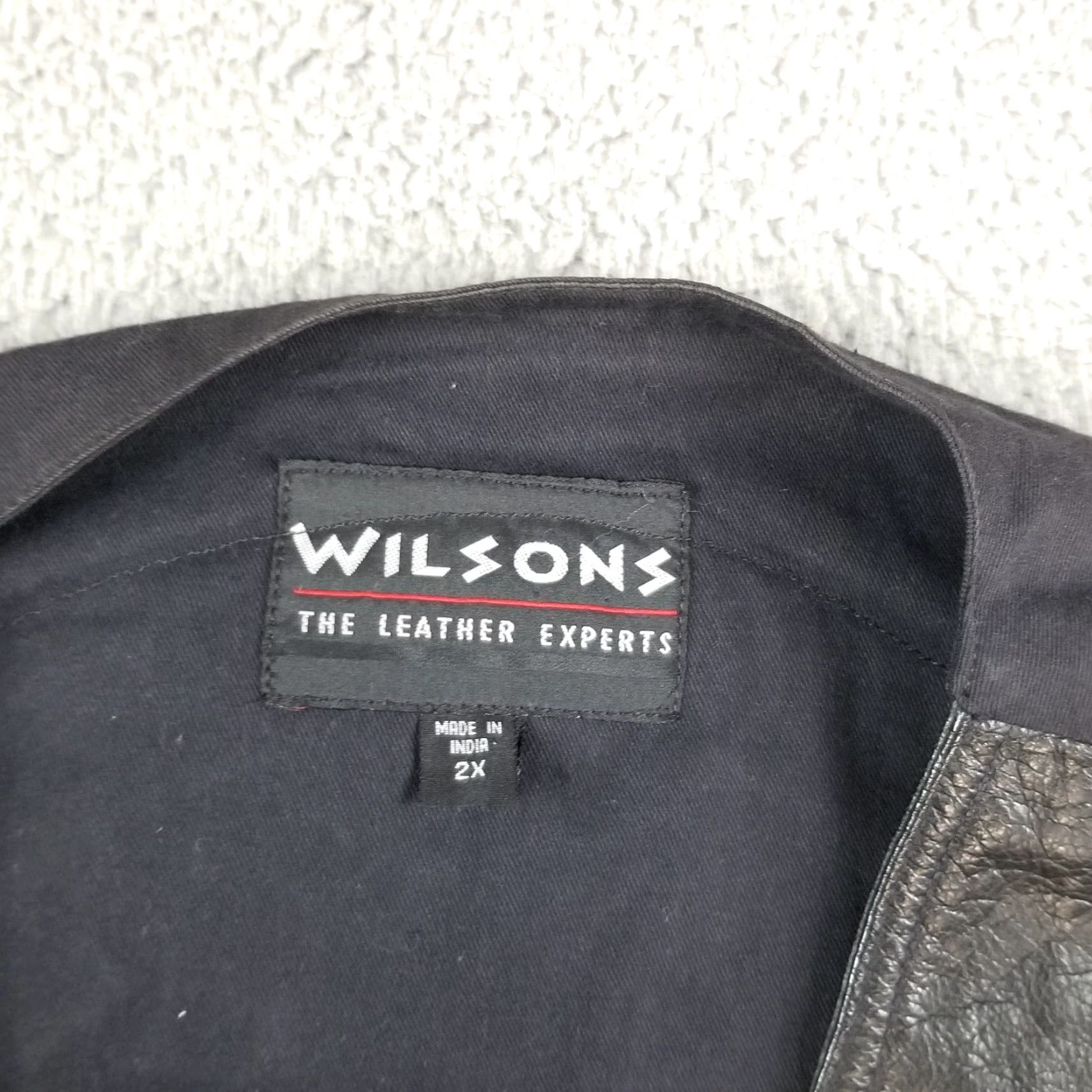 Vintage VINTAGE Wilsons Leather Vest Motorcycle GWRRA Patch Black 2X Adult Mens Size US XXL / EU 58 / 5 - 3 Thumbnail