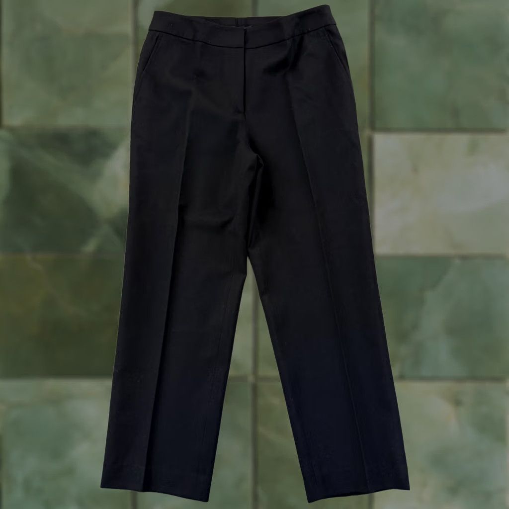 Vintage VINTAGE Rafaella Pants Women's 10 Black Wool 90s Pleated Straight NWT Trousers Black Wool Pants Rafaella Women 10 90s Size 32" / US 10 / IT 46 - 1 Thumbnail