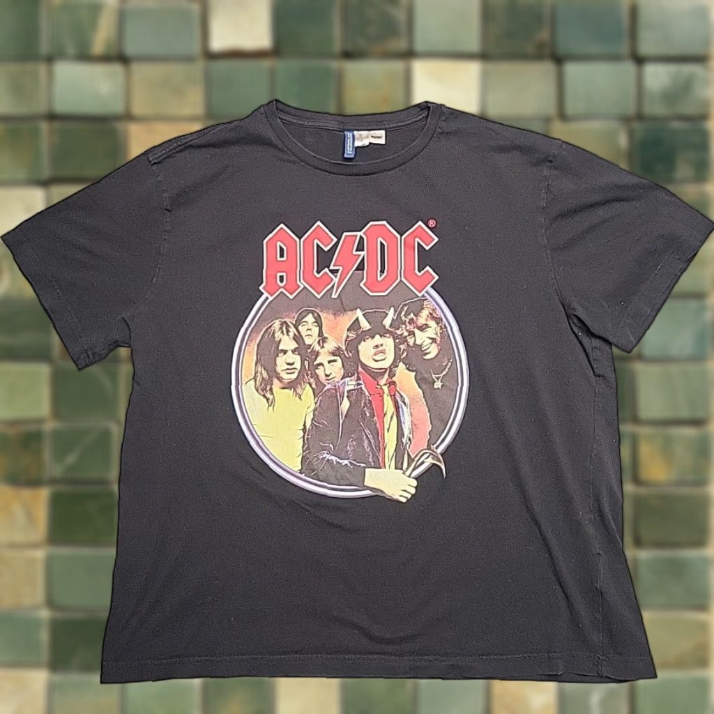 Etro ACDC Shirt Mens 2XL Black 70s 80s Heavy Metal Highway to Hell TEE Shirt Vintage Mens (if allowed) Size US XXL / EU 58 / 5 - 1 Thumbnail