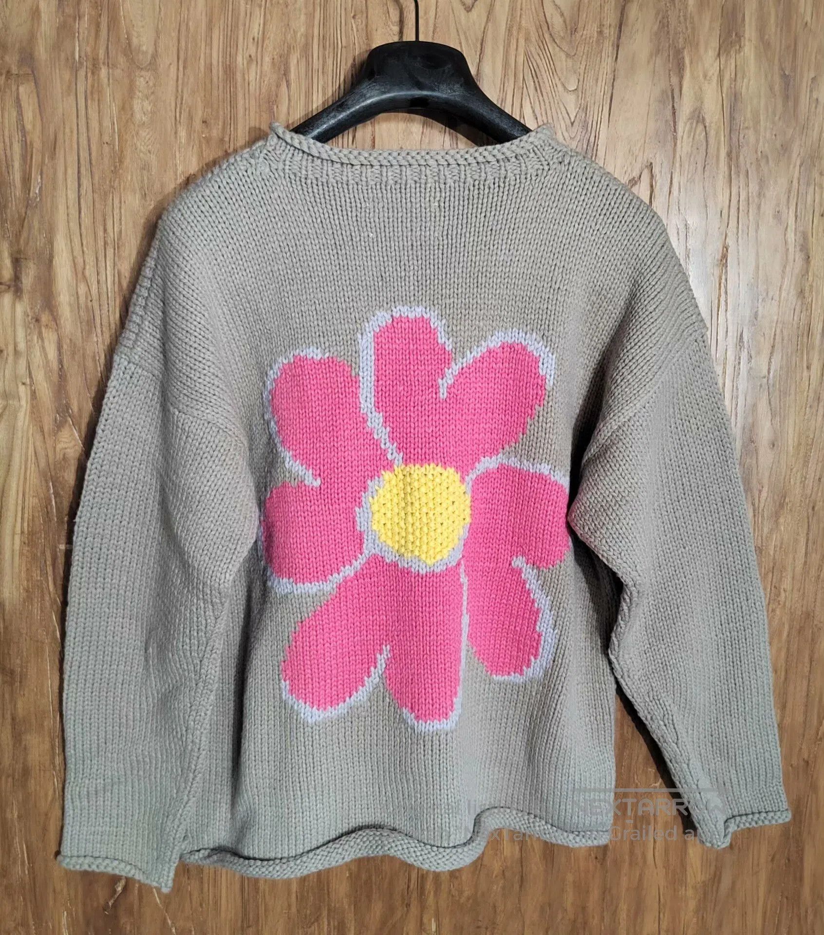 Japanese Brand Chah Chah Floral Knit Sweater. Size M / US 6-8 / IT 42-44 - 5 Thumbnail