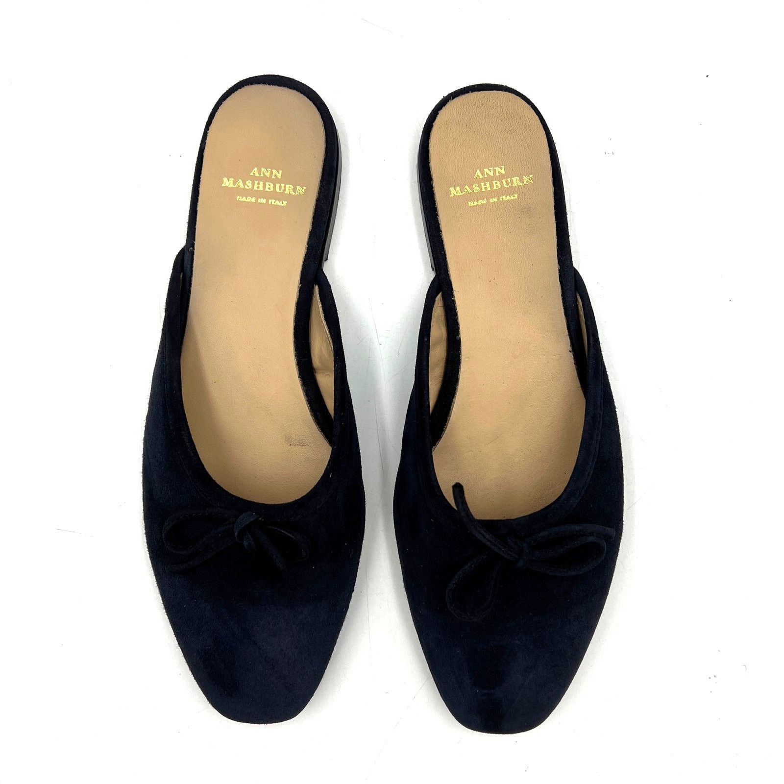 Other Ann Mashburn Joy Mule Navy Suede Size US 7 / IT 37 - 4 Thumbnail