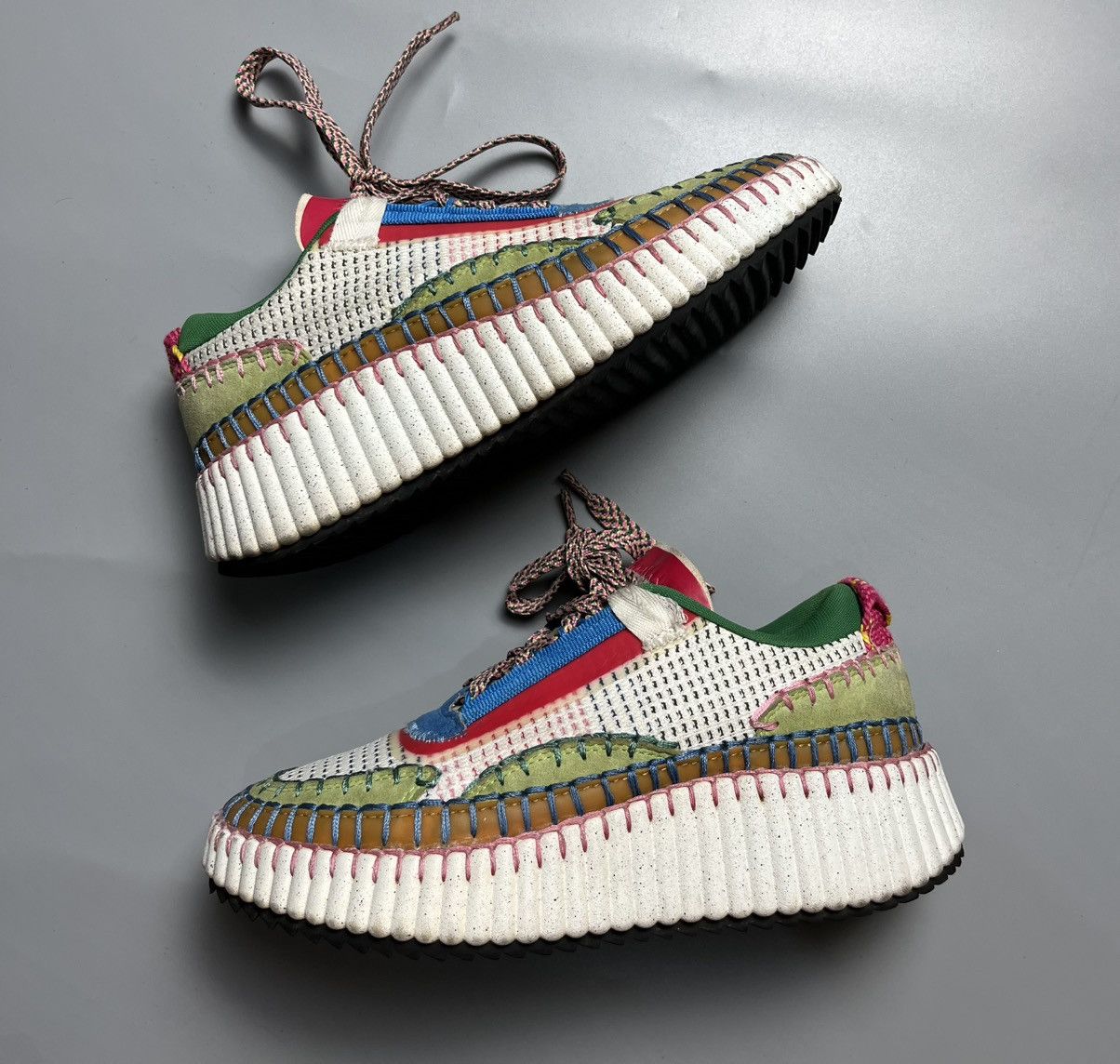 Chloe chloe Nama handstitch multicolor sneaker Size US 5 / IT 35 - 2 Thumbnail