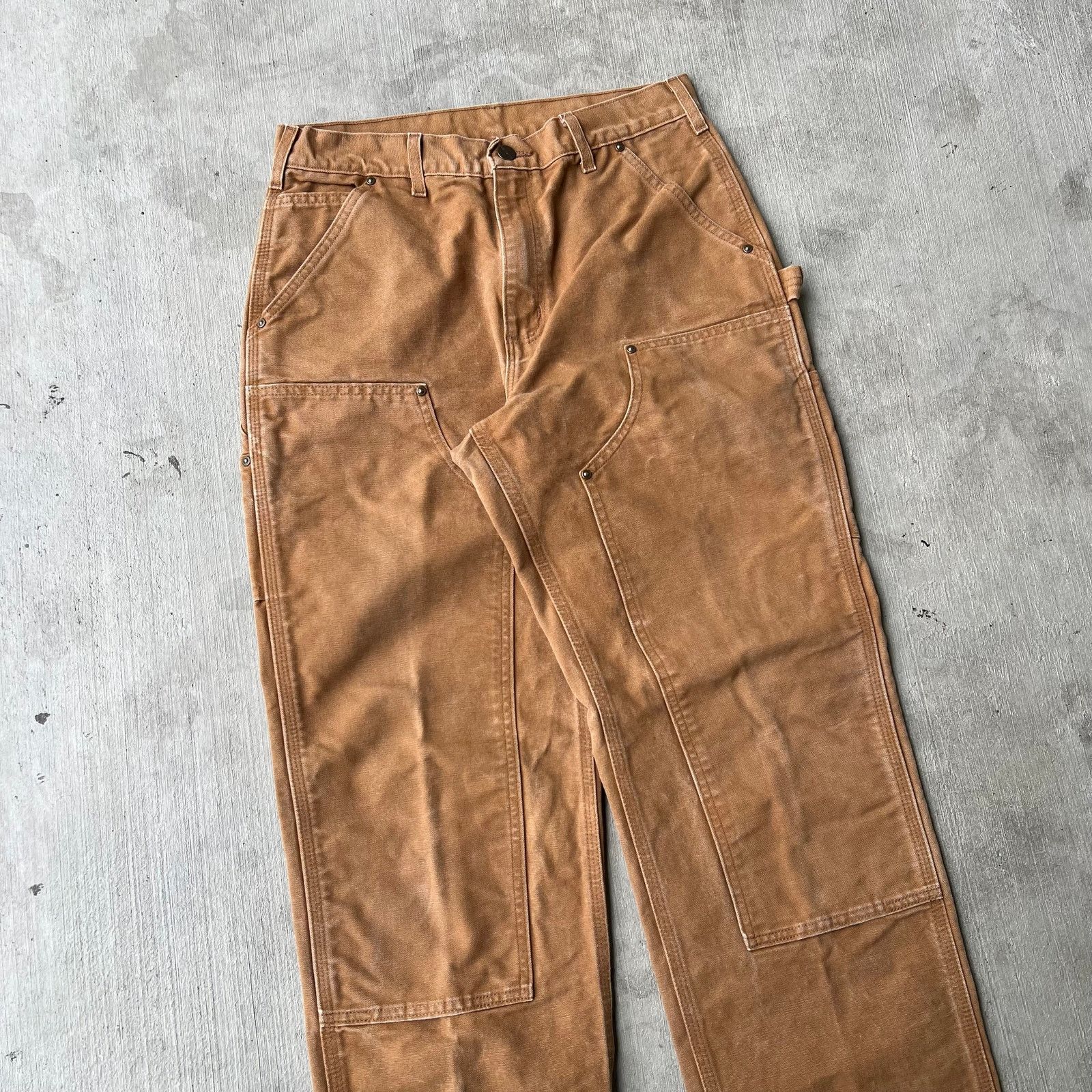 Carhartt × Vintage Carhartt brown double knee work wear carpenter pants Size US 30 / EU 46 - 2 Thumbnail