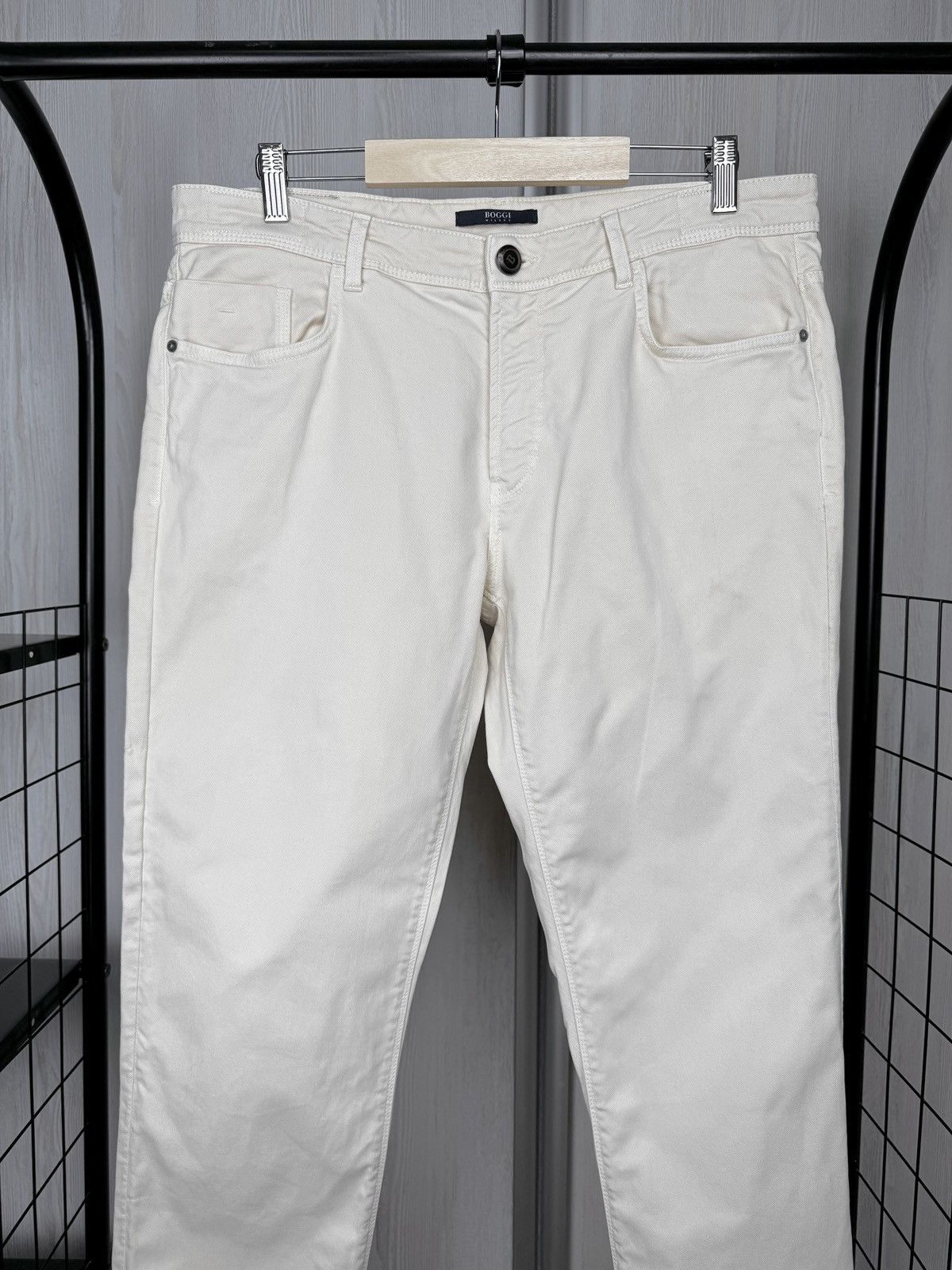 Boggi Boggi Milano Claude Creamy Beige Denim Jeans Chino Pants 34 Size US 34 / EU 50 - 3 Thumbnail