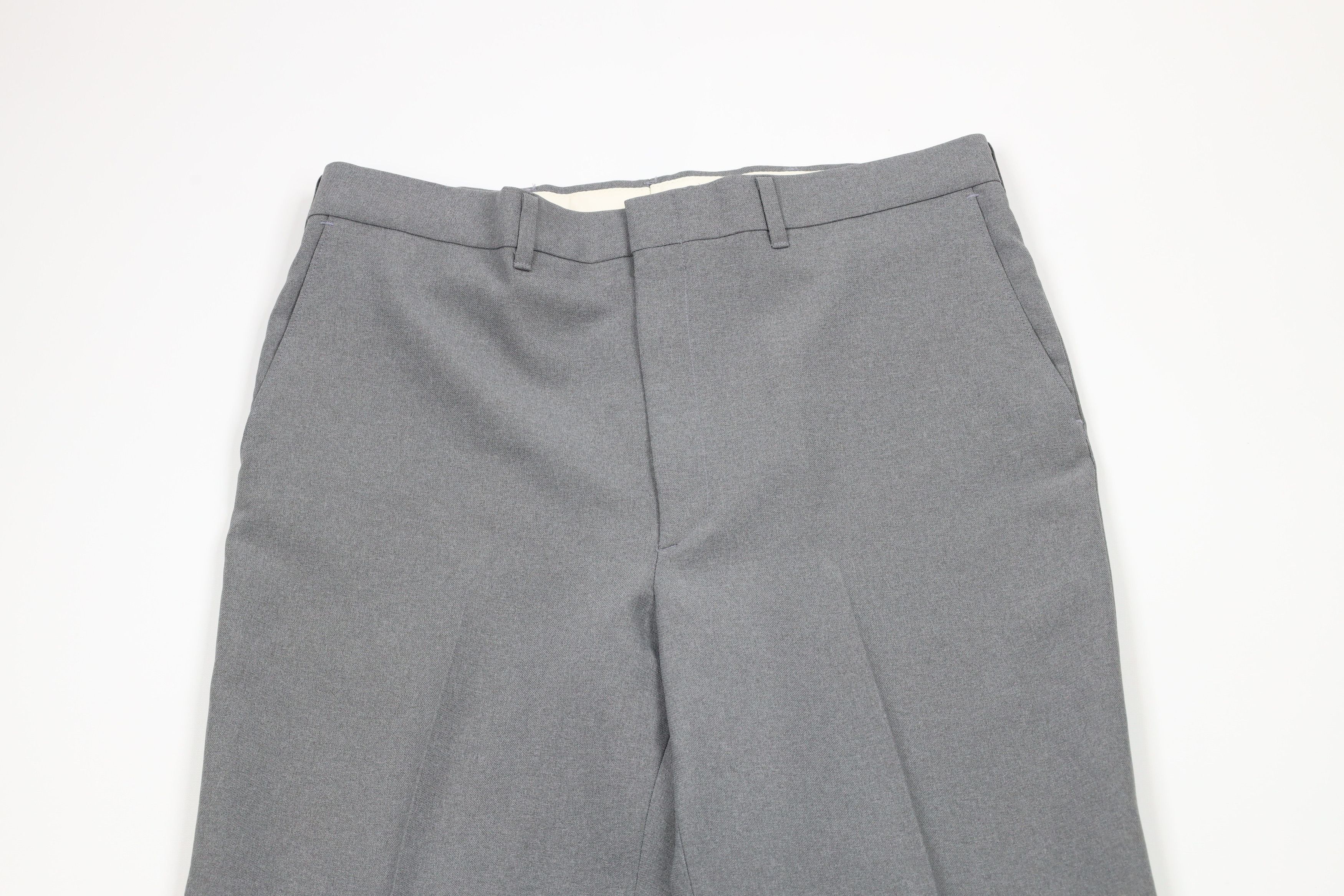 Vintage Vintage 70s Streetwear Flared Wide Leg Chino Pants Gray USA Size US 34 / EU 50 - 2 Thumbnail