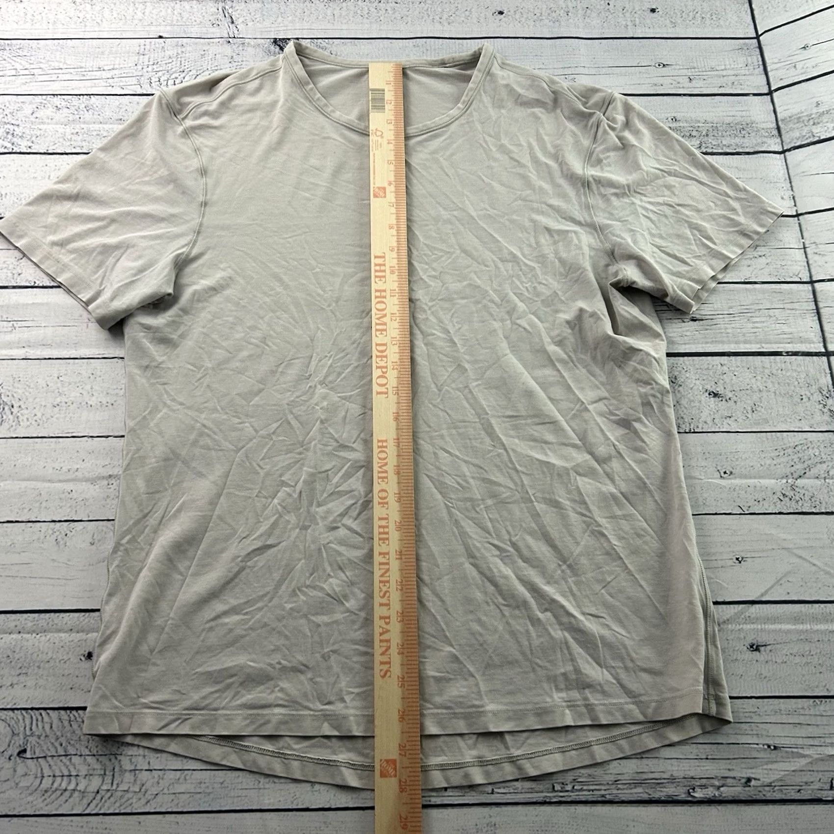 Lululemon Lululemon Short Sleeve Athletic T-Shirt Men L Beige Size US L / EU 52-54 / 3 - 2 Thumbnail