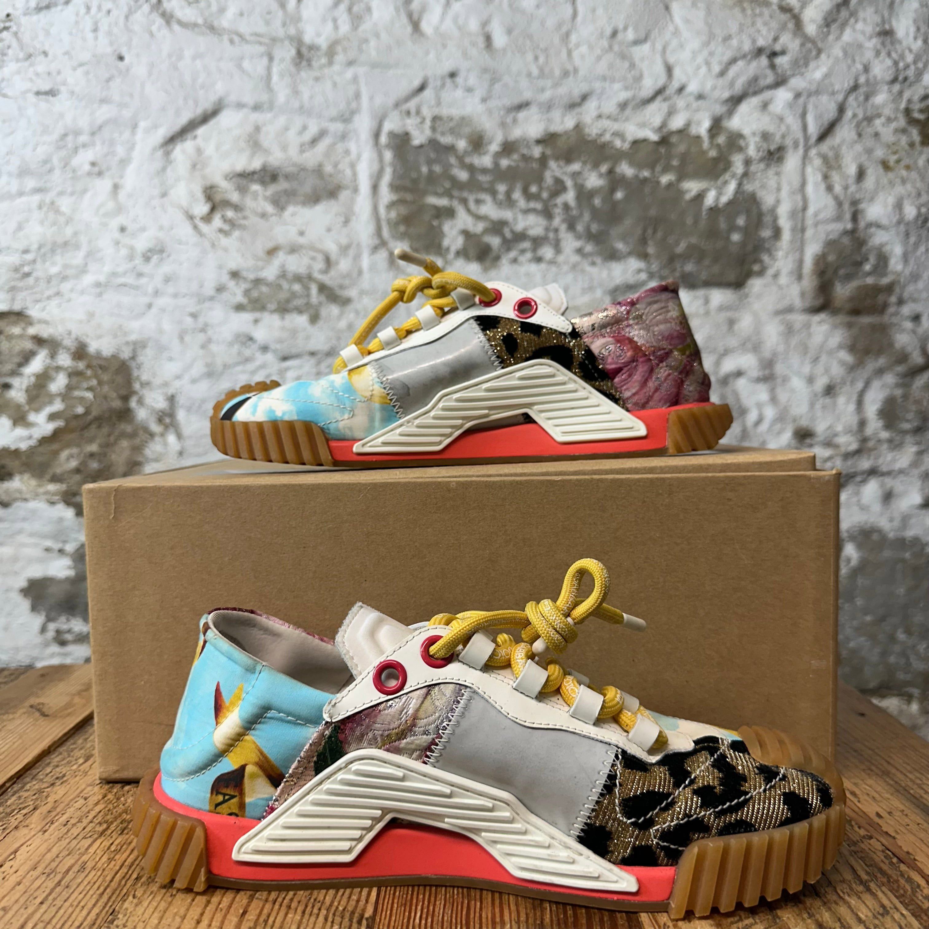Dolce & Gabbana Dolce Gabbana Multicolor Patchwork NS1 Sneaker Sz 5 (37) Size US 5 / EU 37 - 2 Thumbnail