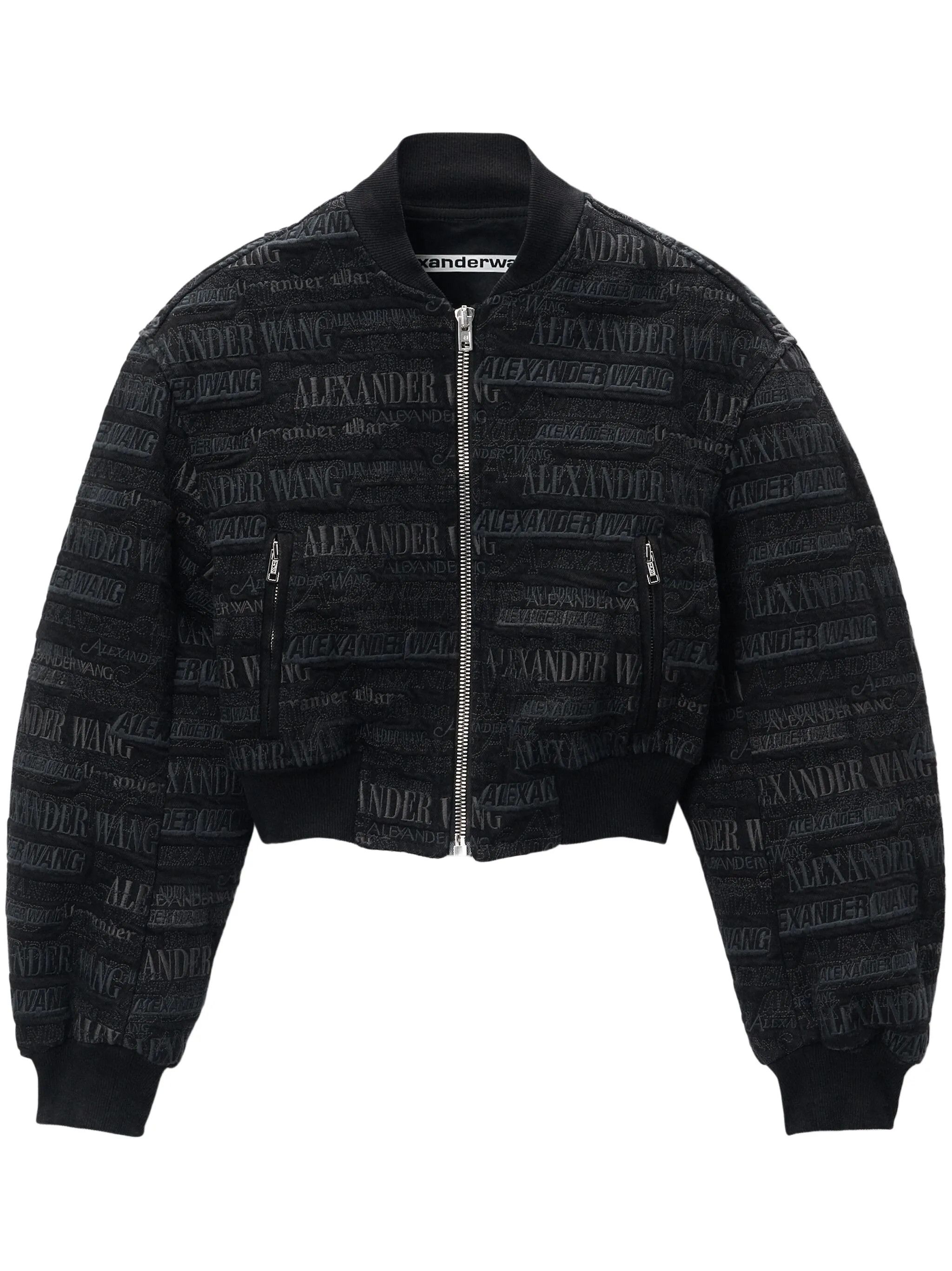 Alexander Wang o1s22i1n0225 Denim Bomber Jacket in Black Size M / US 6-8 / IT 42-44 - 1 Thumbnail