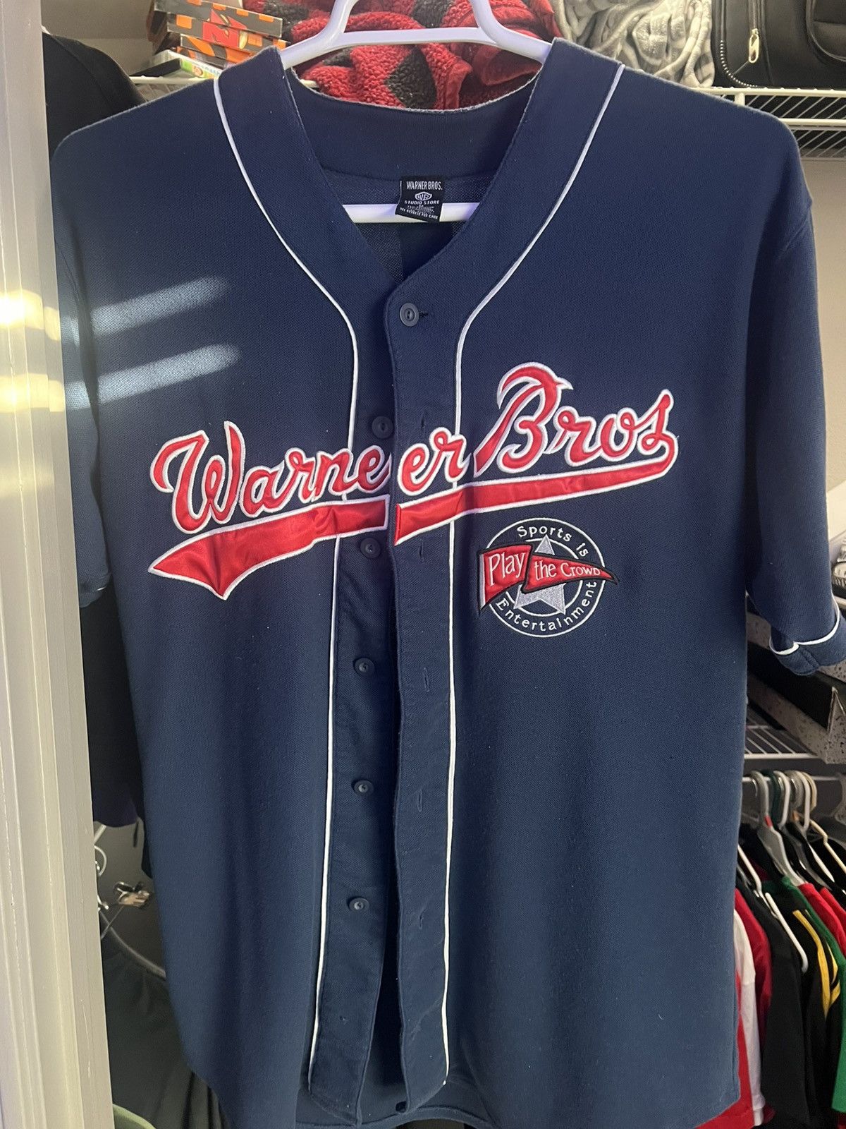 Warner Bros Vintage Warner Bros Baseball Jersey Size US M / EU 48-50 / 2 - 1 Thumbnail