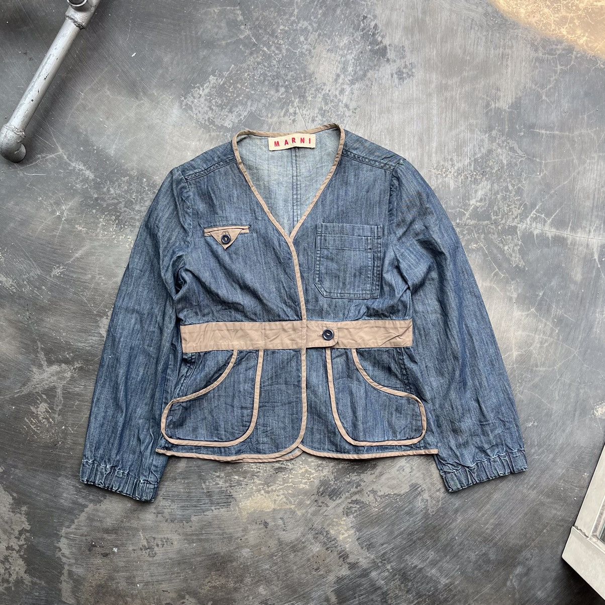 Marni × Vintage Marni blazer denim jacket Size ONE SIZE - 1 Thumbnail