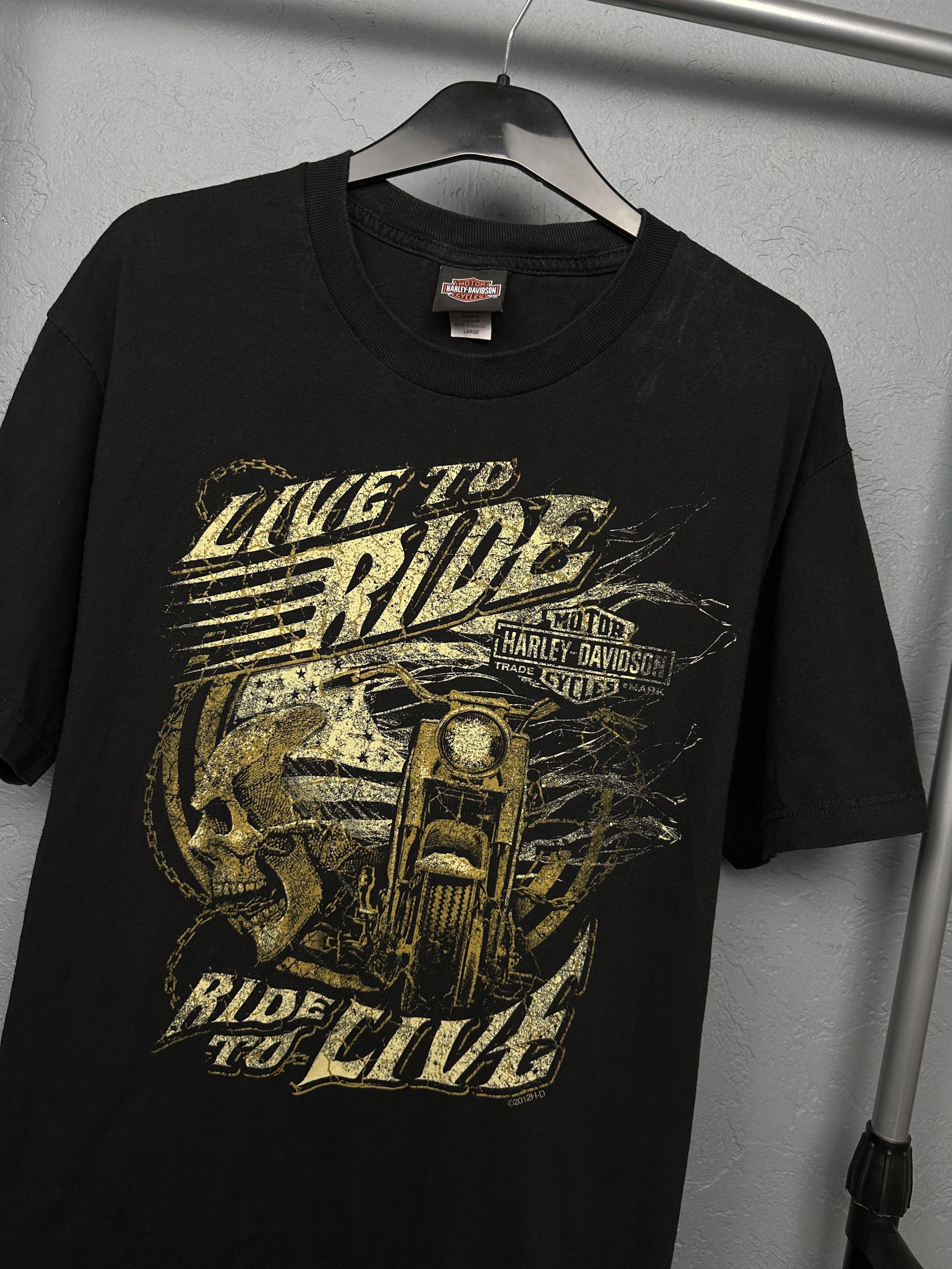 Harley Davidson × Vintage Harley Davidson San Jose Vintage Mens T-Shirt Size US L / EU 52-54 / 3 - 2 Thumbnail