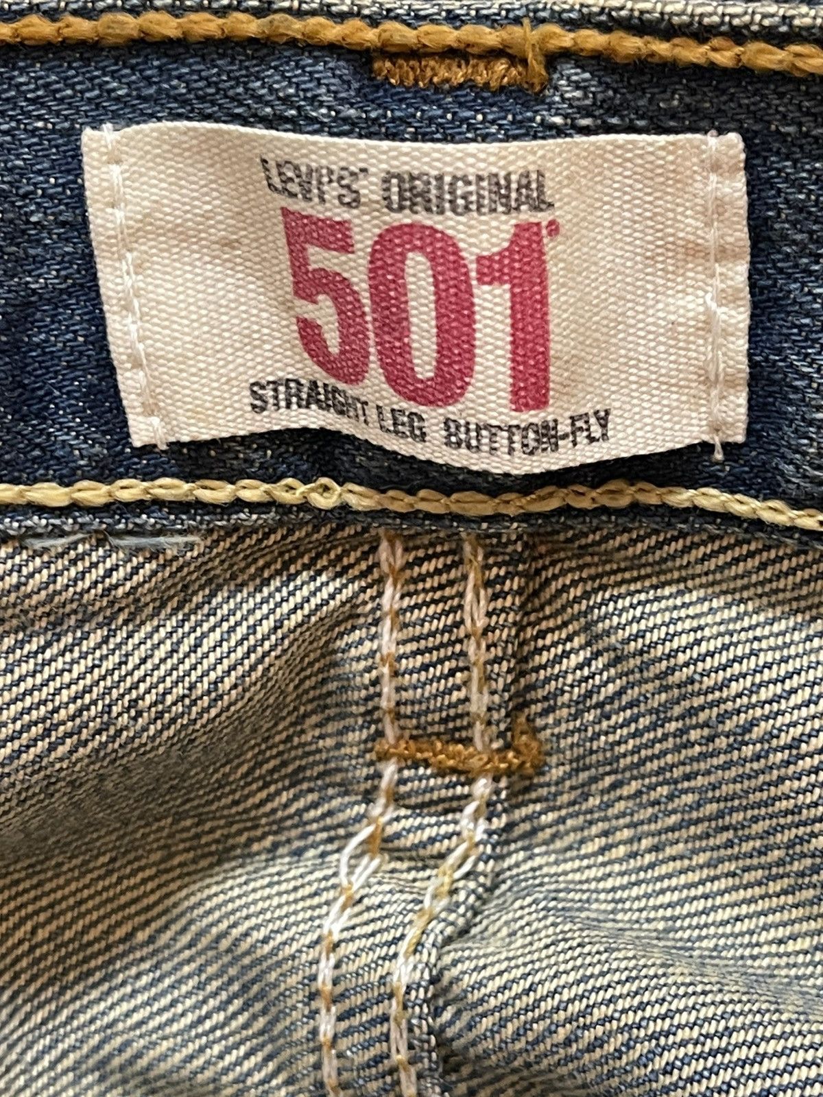 Levi's Vintage Levis 501 Mud Wash Distressed Destroyed Loose Jeans Size US 30 / EU 46 - 10 Thumbnail