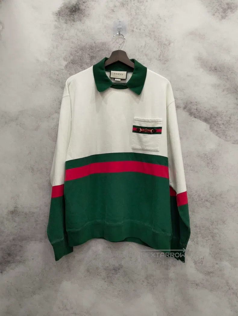 Gucci Gucci Letter contrast colour straight loose long-sleeved P Size US M / EU 48-50 / 2 - 1 Thumbnail
