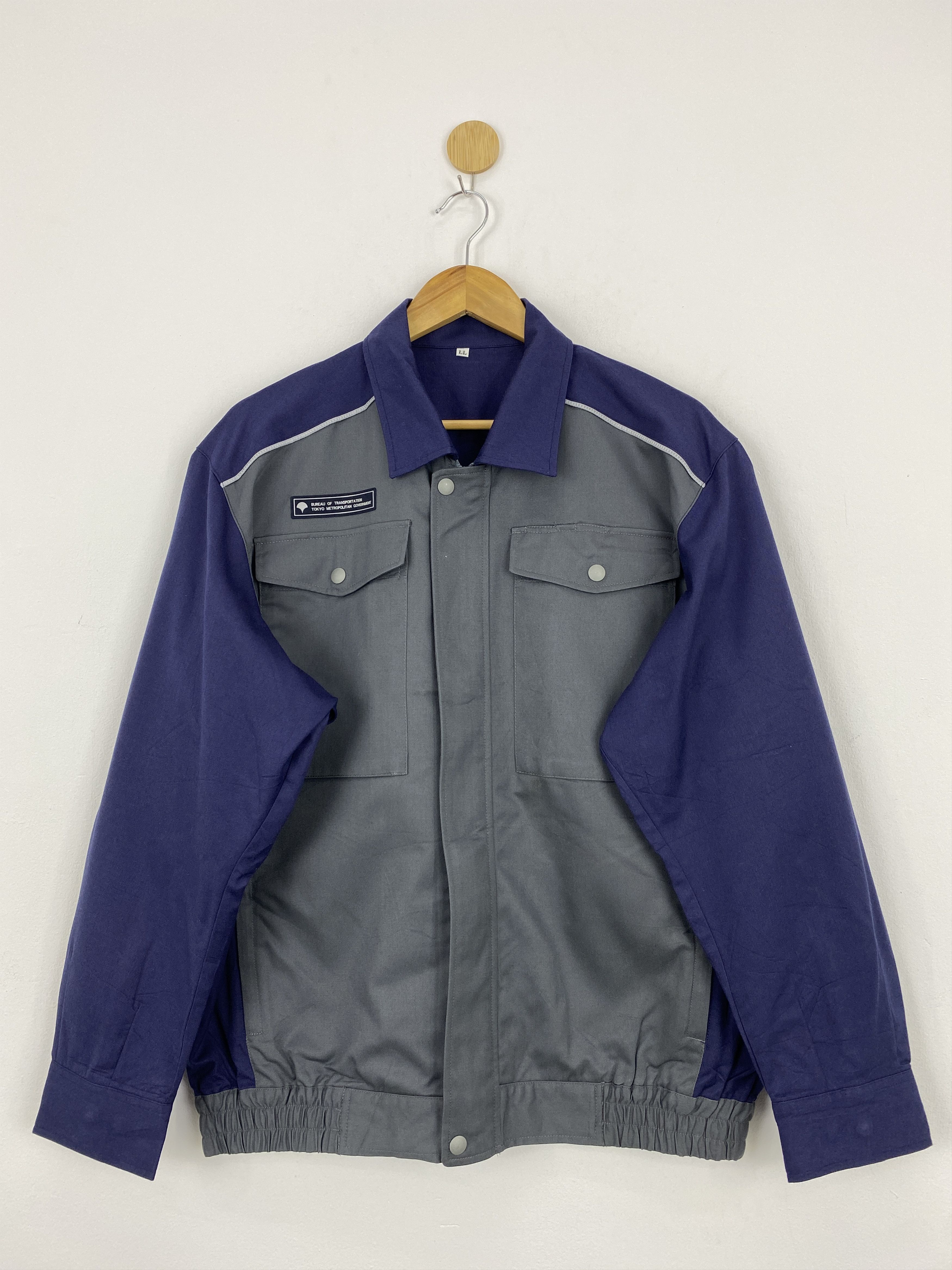 Japanese Brand Vintage Japanese Brand Worker Denim Jacket J1778 Size US XL / EU 56 / 4 - 2 Thumbnail