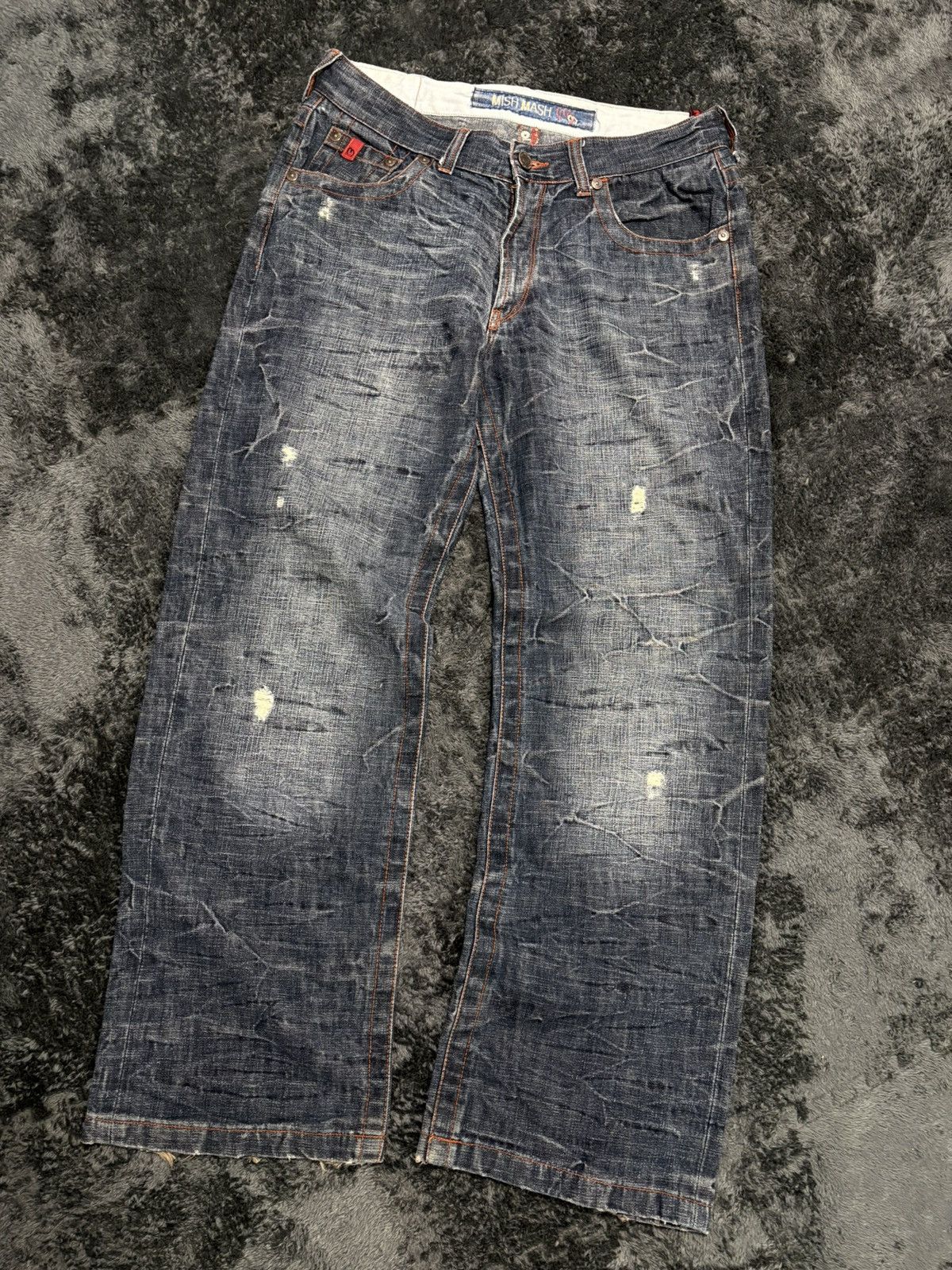 Hysteric Glamour Rare Vintage Y2K Baggy Distressed Jeans Size US 34 / EU 50 - 1 Thumbnail