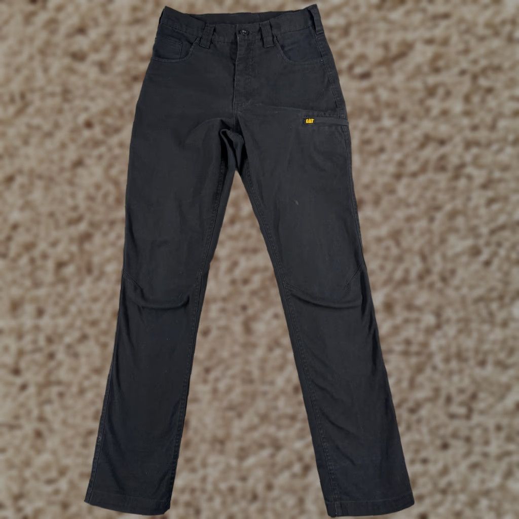 Vintage Caterpillar Pants Mens 30 Black Cargo Straight Leg Cotton Blend Workwear 28x32 Size US 28 / EU 44 - 1 Thumbnail