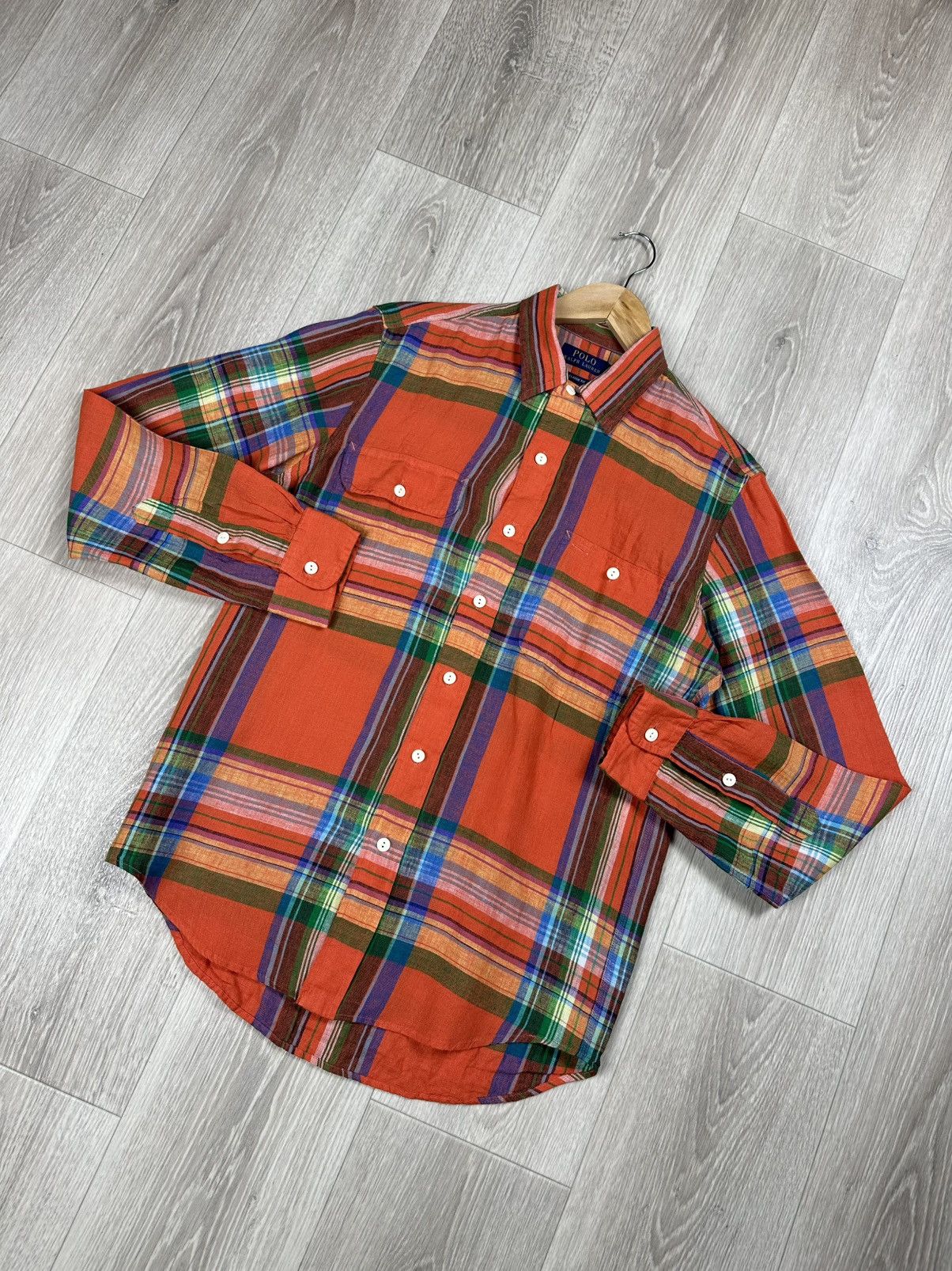 Ralph Lauren Polo Ralph Lauren Linen Shirts Button Ups Checkered Size US M / EU 48-50 / 2 - 3 Thumbnail