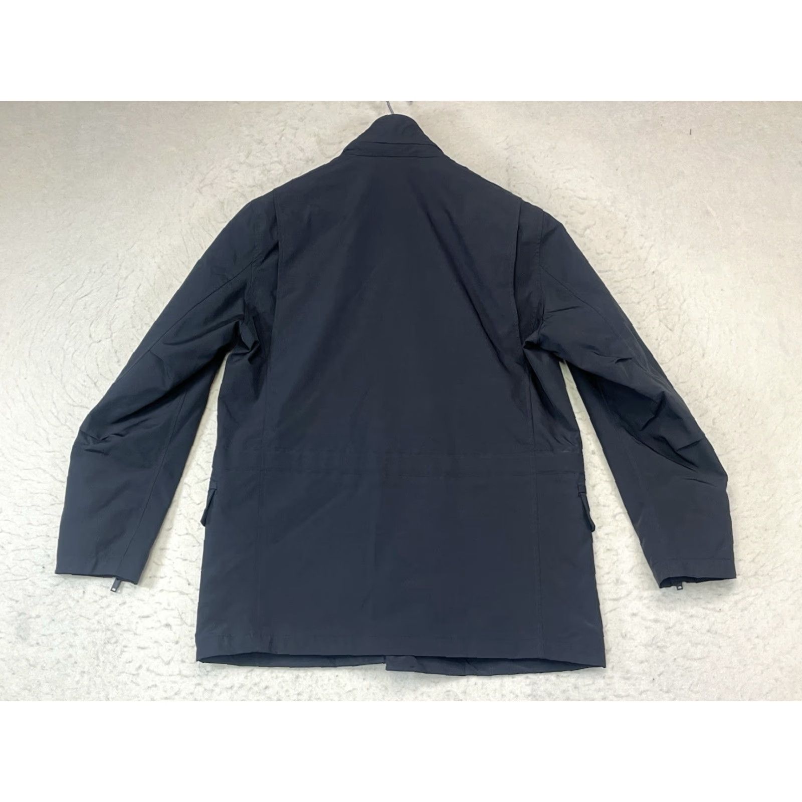 Theory Theory Jacket Cempos Fuel Canvas Windbreaker Hooded NWT Small Mens Black Rain Compact Fall Spring Casual Zip Canvas Polyester Polyester Exterior Size US S / EU 44-46 / 1 - 2 Thumbnail