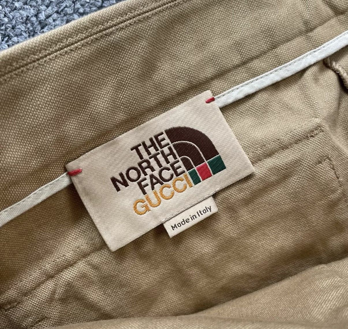 Gucci Gucci x The North Face Co-branded Khaki Cargo Shorts J41 Size US 34 / EU 50 - 3 Thumbnail