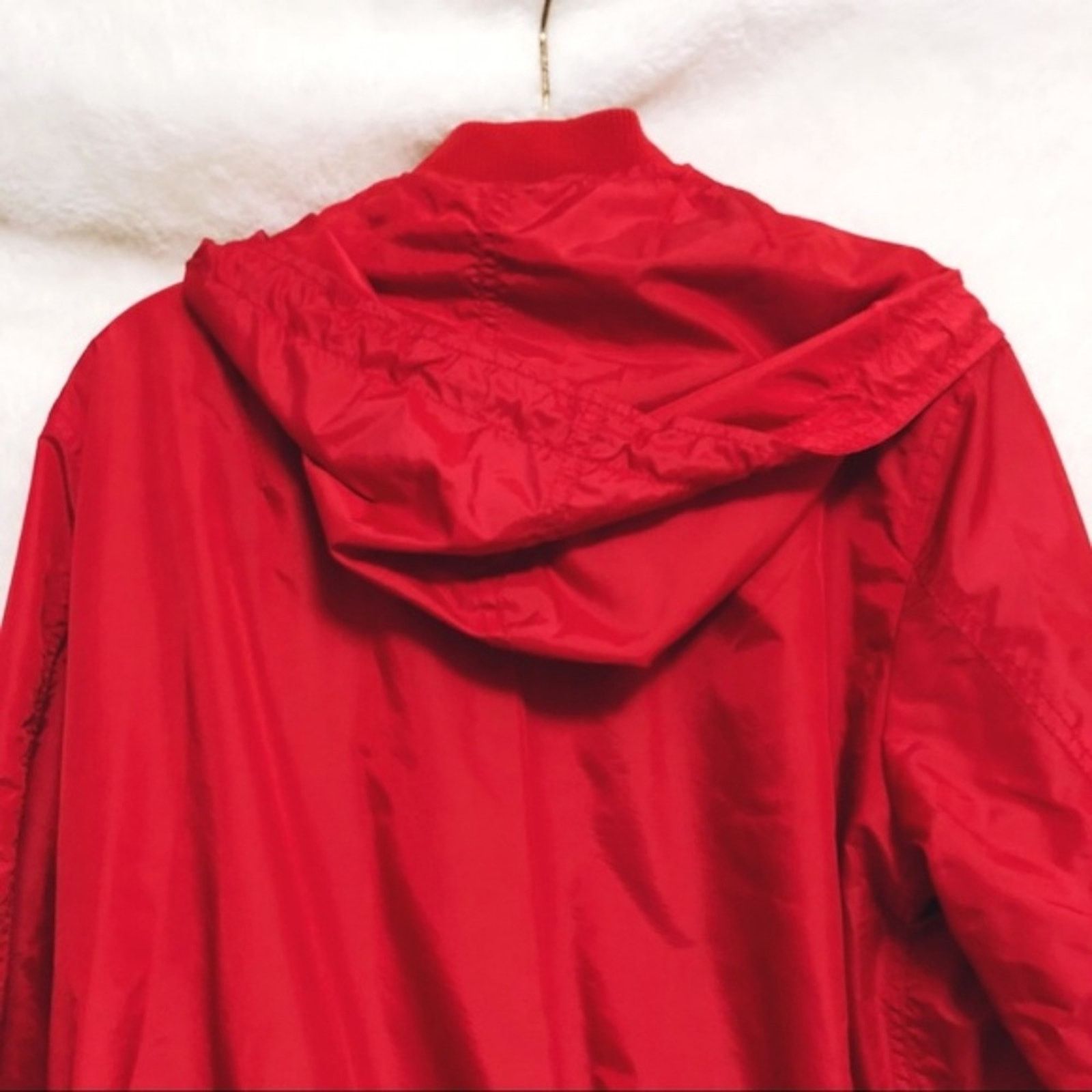 Coach Coach Bright Red Nylon Hooded Jacket Size M / US 6-8 / IT 42-44 - 7 Thumbnail
