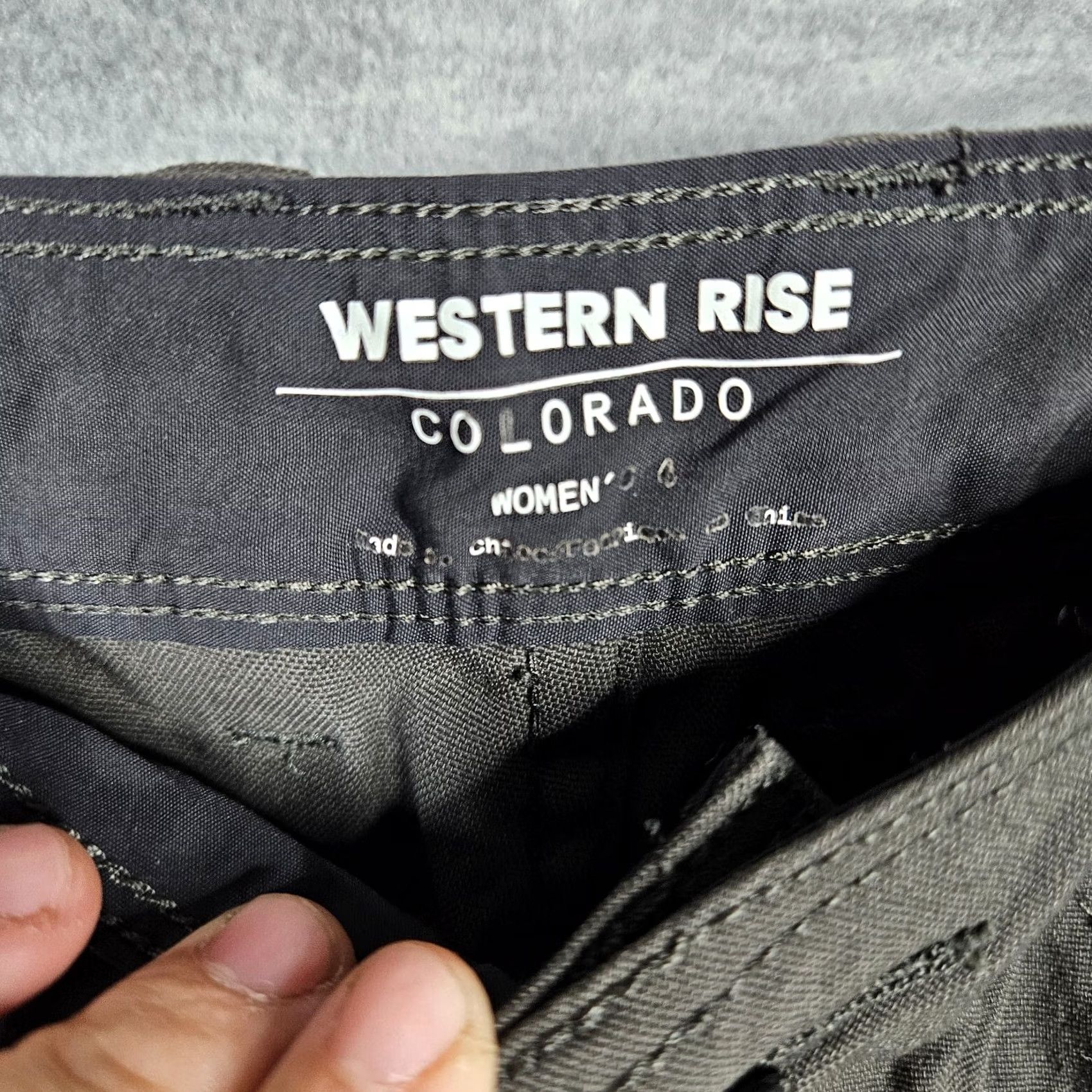 Vintage Western Rise Pants Women's Size 4 Green-Gray Outdoor Size 27" / US 4 / IT 40 - 3 Thumbnail