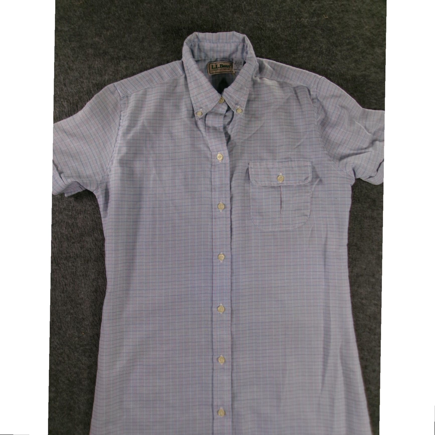 Vintage VINTAGE LL Bean Shirt Dress Women 8 Blue Plaid Button Up Collared Outdoor Retro Shirt Dress Size M / US 6-8 / IT 42-44 - 2 Thumbnail