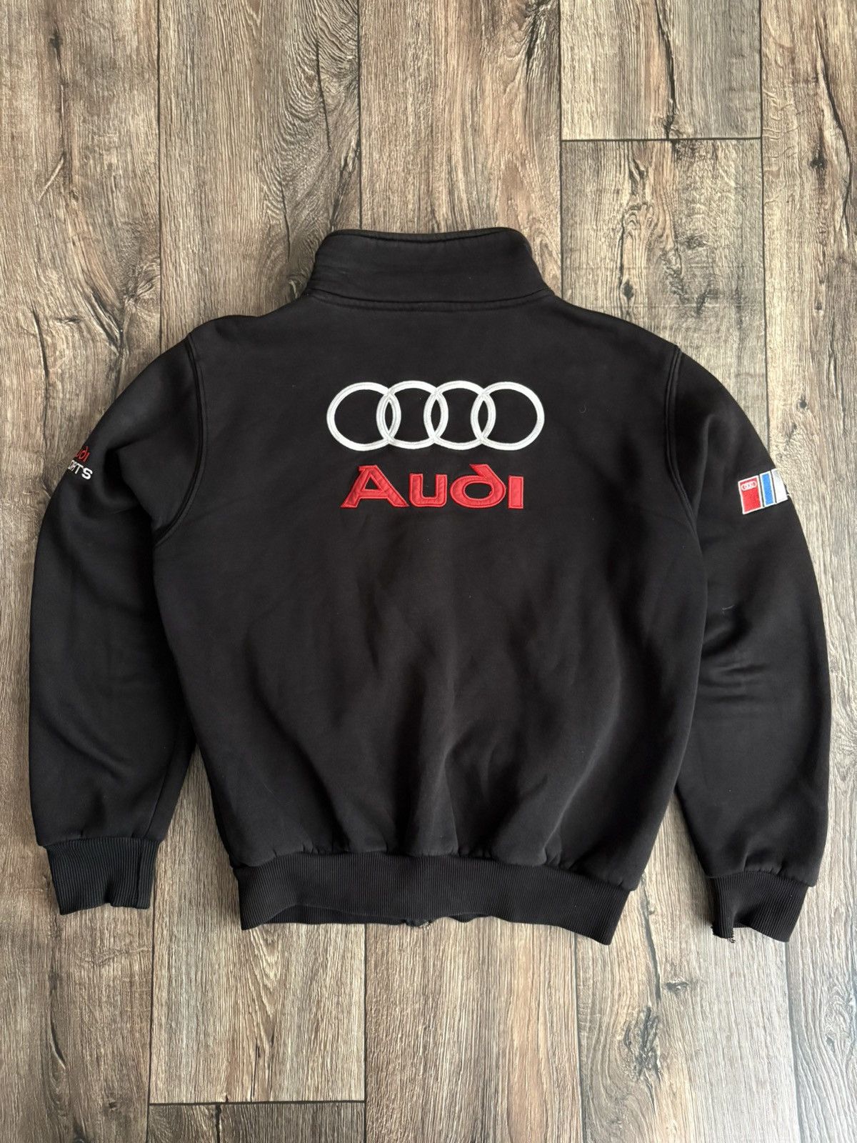 Audi × Vintage Vintage Distressed Audi Racing Zip Up Sweatshirt Zipper Size US S / EU 44-46 / 1 - 15 Thumbnail
