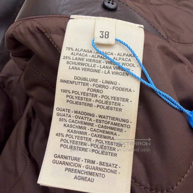 Hermes Hermes Mocha Brown Cashmere and Leather Fur Size XS / US 0-2 / IT 36-38 - 4 Thumbnail