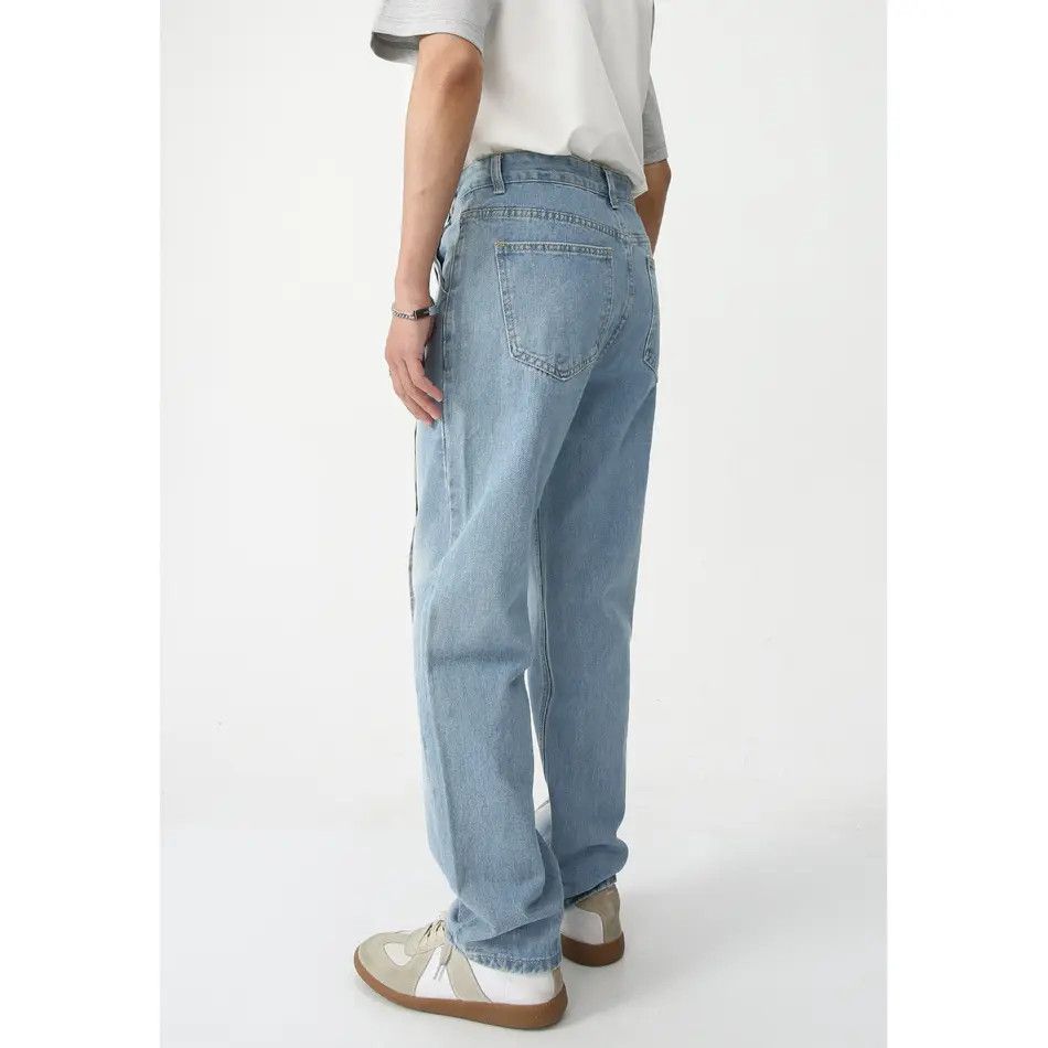 Japanese Brand Retro loose straight leg gradient jeans Size US 32 / EU 48 - 4 Thumbnail